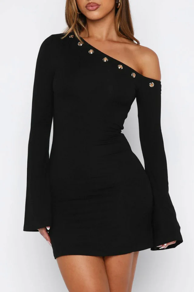 Live Loud Long Sleeve Mini Dress