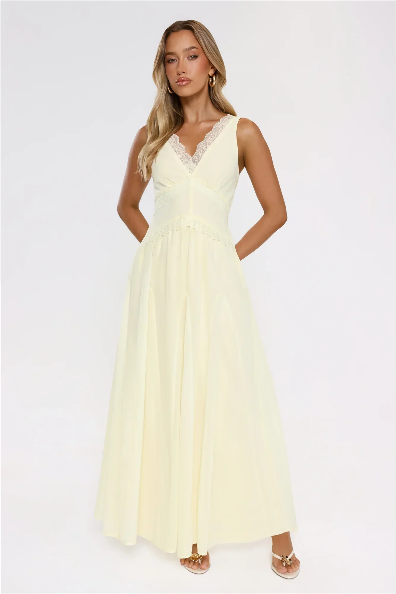 Salted Glow Maxi Dress Yellow