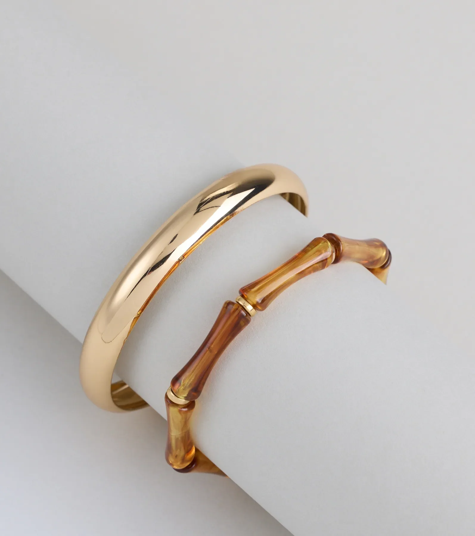 Stacked And Sculpted Two-Pack Bracelet Set