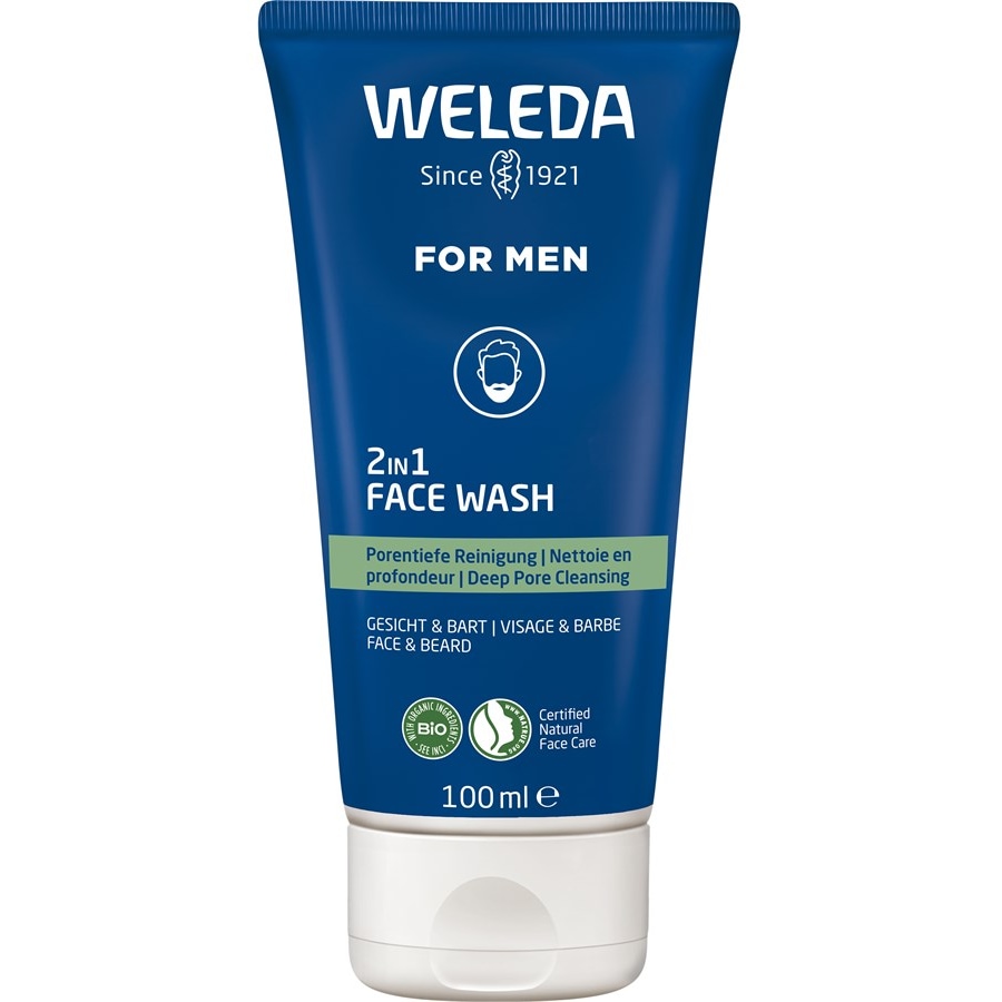 WELEDA Oczyszczanie twarzy Płyn do mycia twarzy For Men 2w1