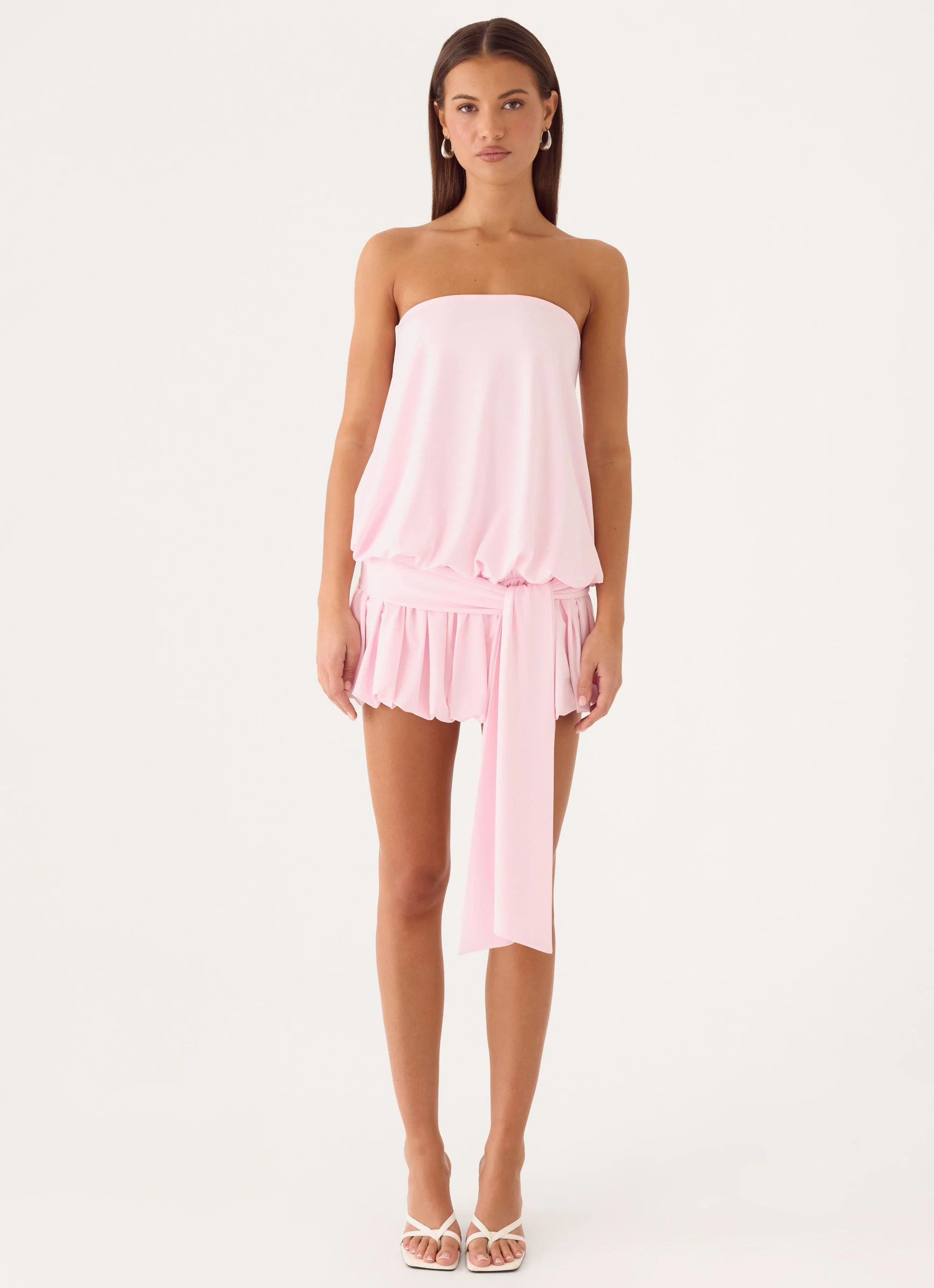 Mazie Strapless Mini Dress - Pink