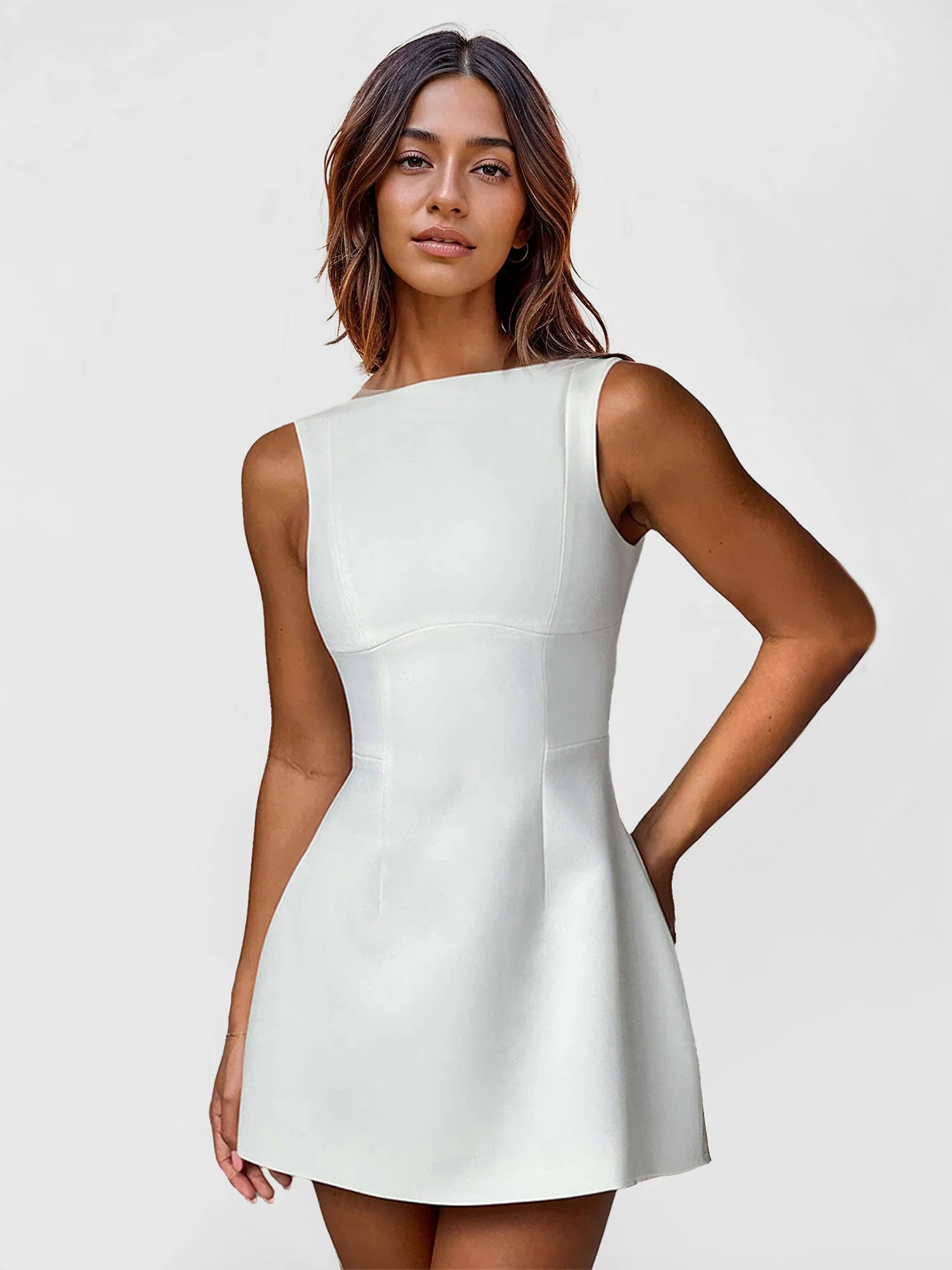 Simple A-Line Mini Dress