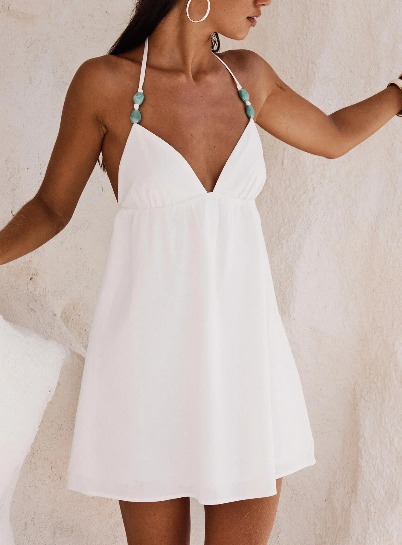 Melanea Mini Dress White