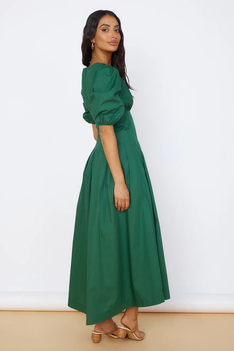 Nature's Escape Maxi Dress Green