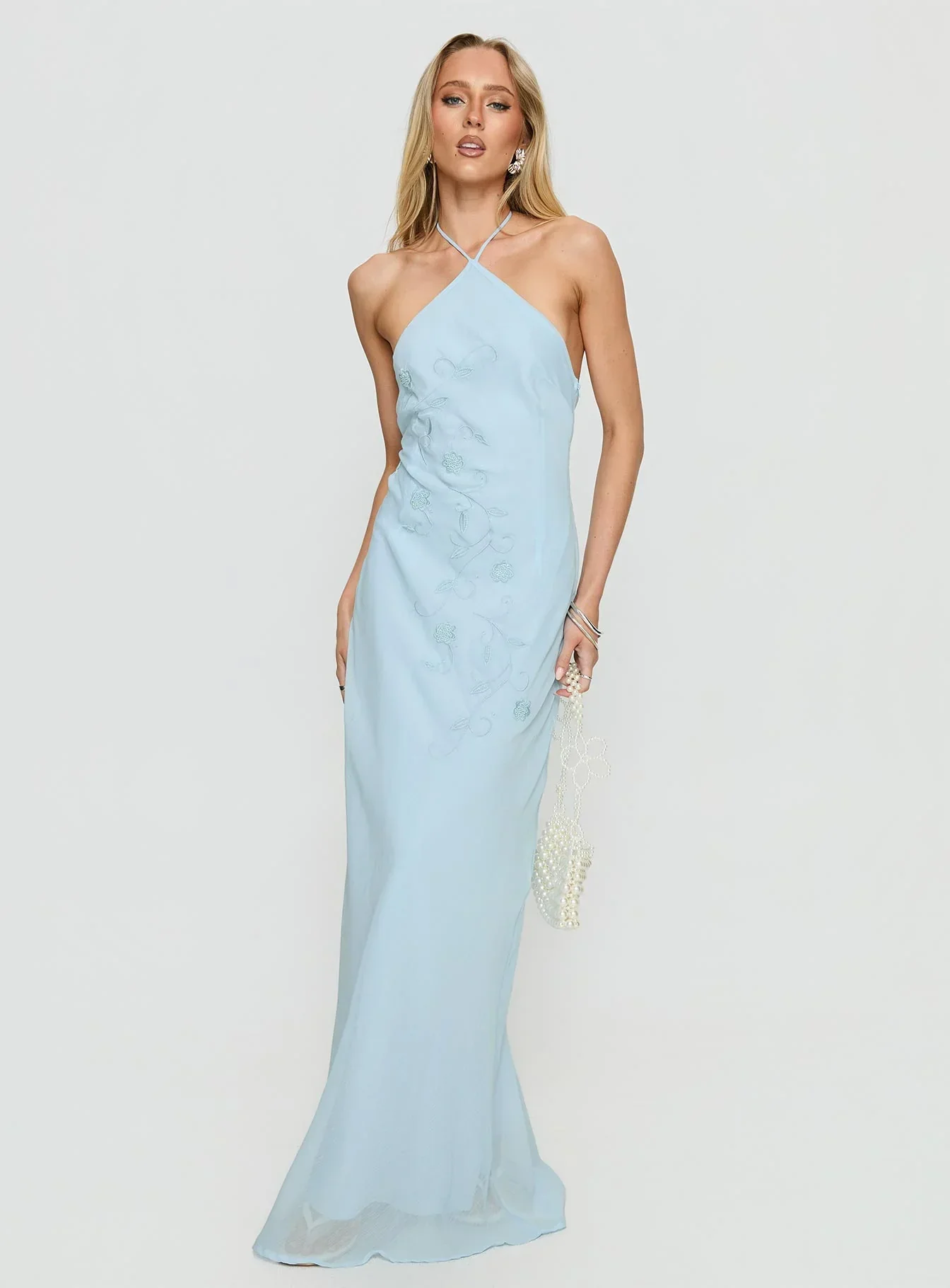 Epilogues Arrowhead Maxi Dress Blue - luluinthesky
