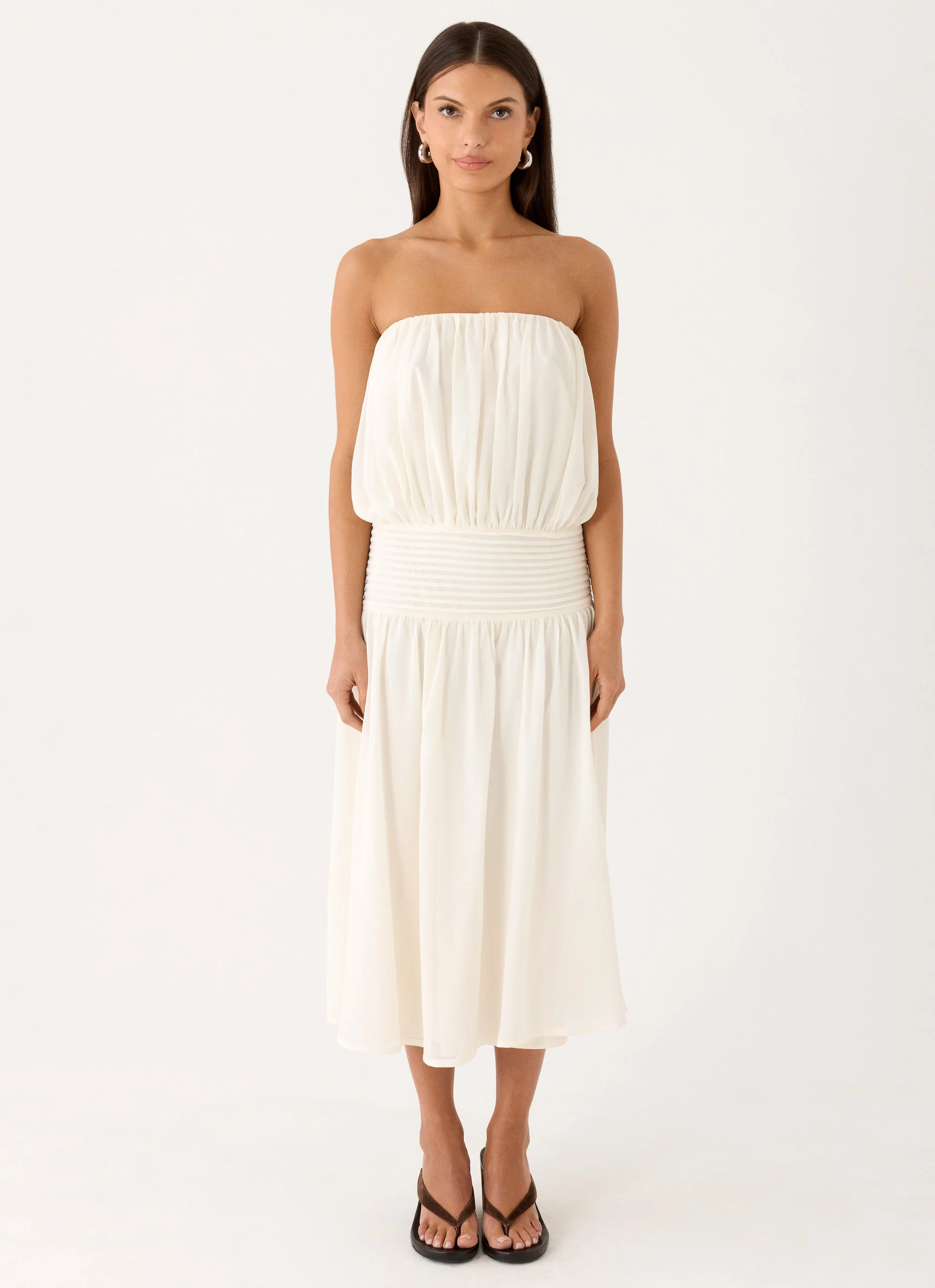 Calanthe Midi Dress - Ivory