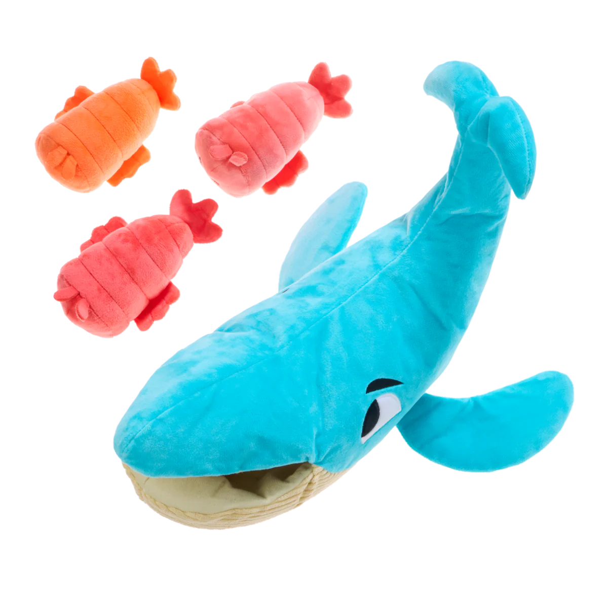 Hungry Hungry Humpback Plush Extra-Large + Multi-Part Dog Toy