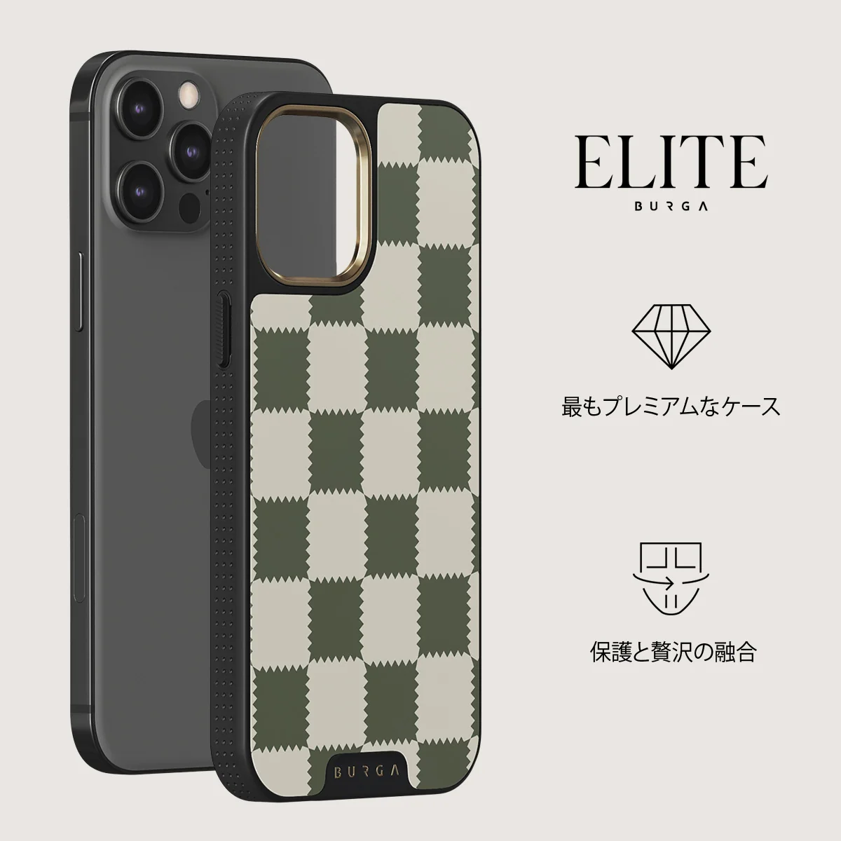 Retro Grid - iPhone 12 Pro ケース