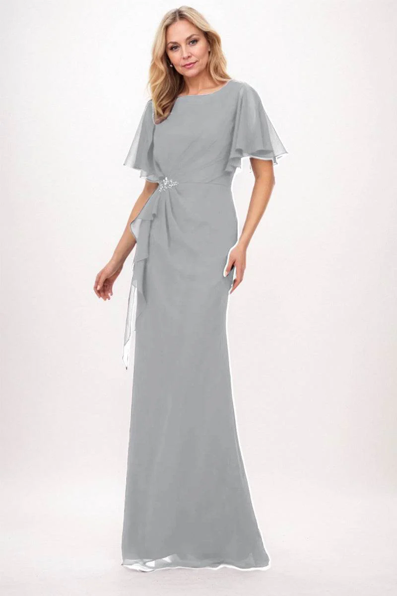 Sheath-Column Maxi Chiffon Mother Dress CM0250