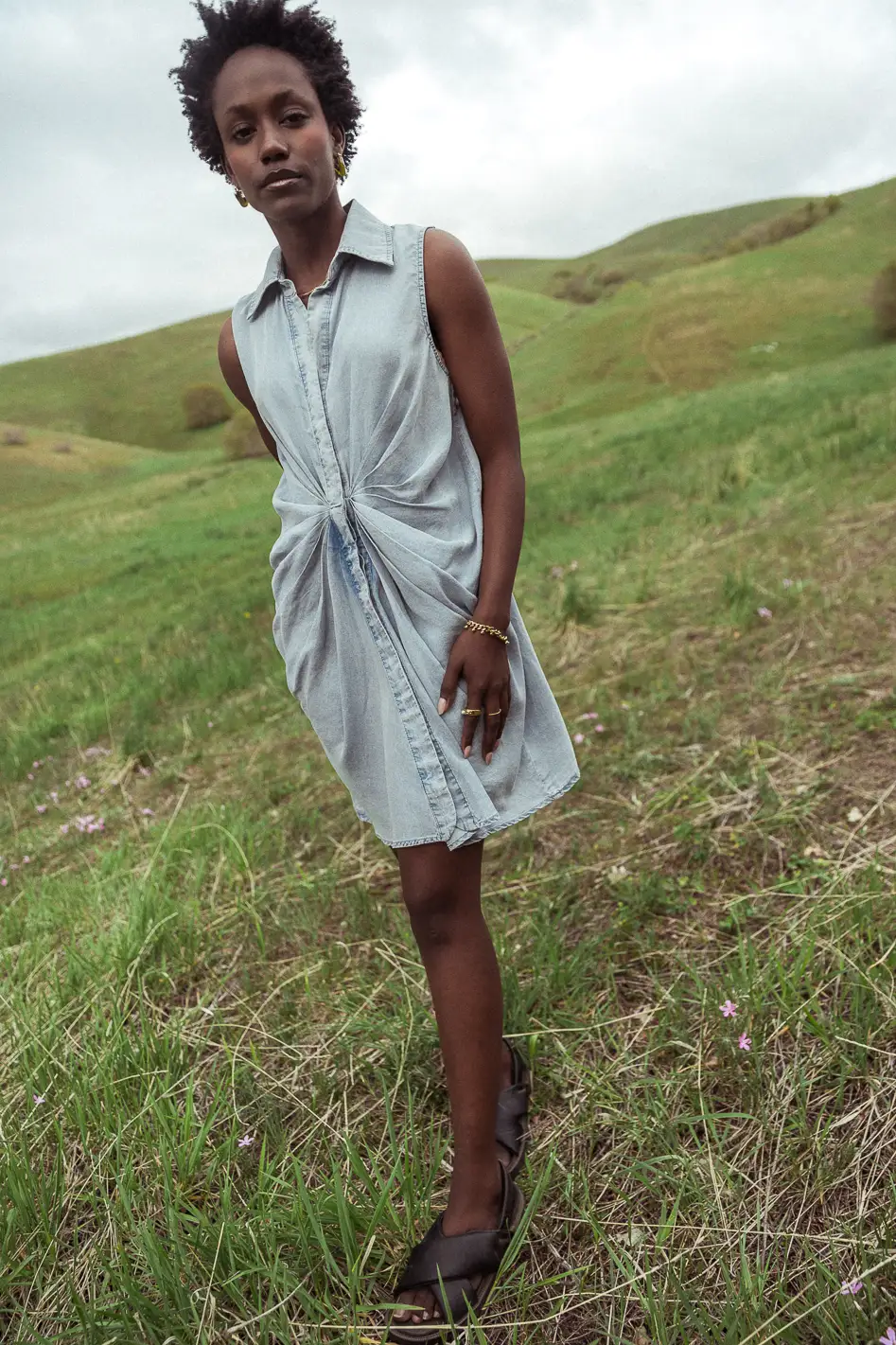 Masyn Pleated Mini Dress