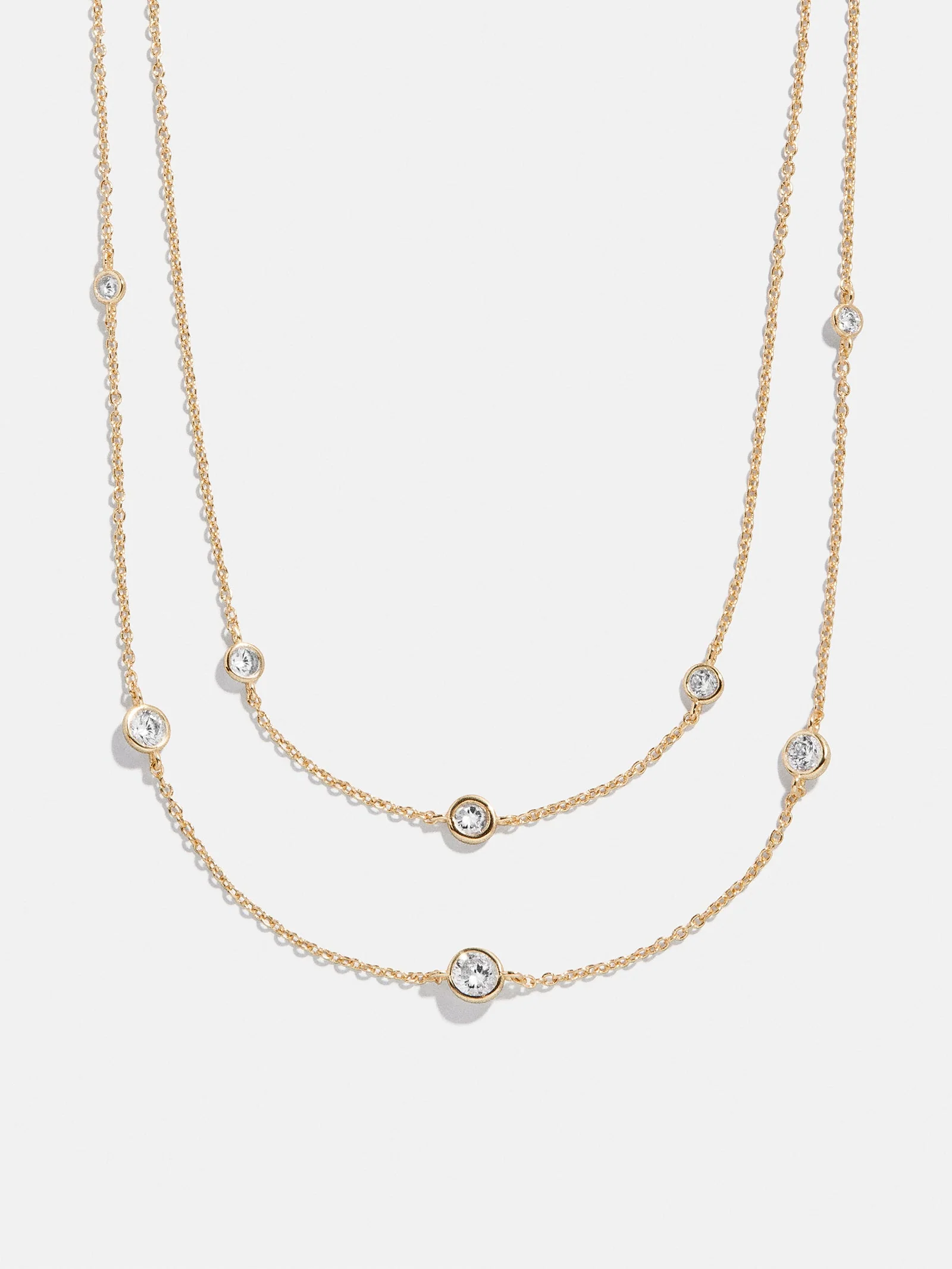 Cierra 18K Gold Layered Necklace - Gold/Pavé