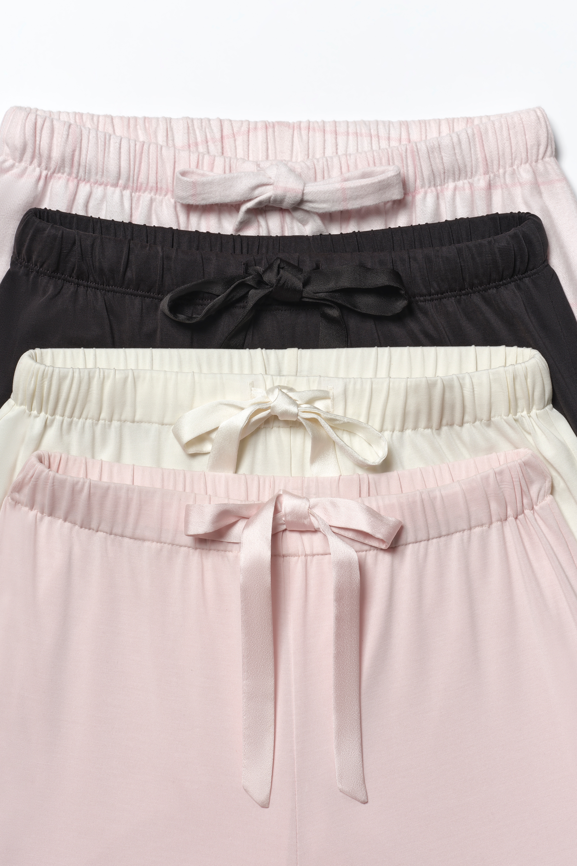 Pink Check Brushed Cotton Pajama Set