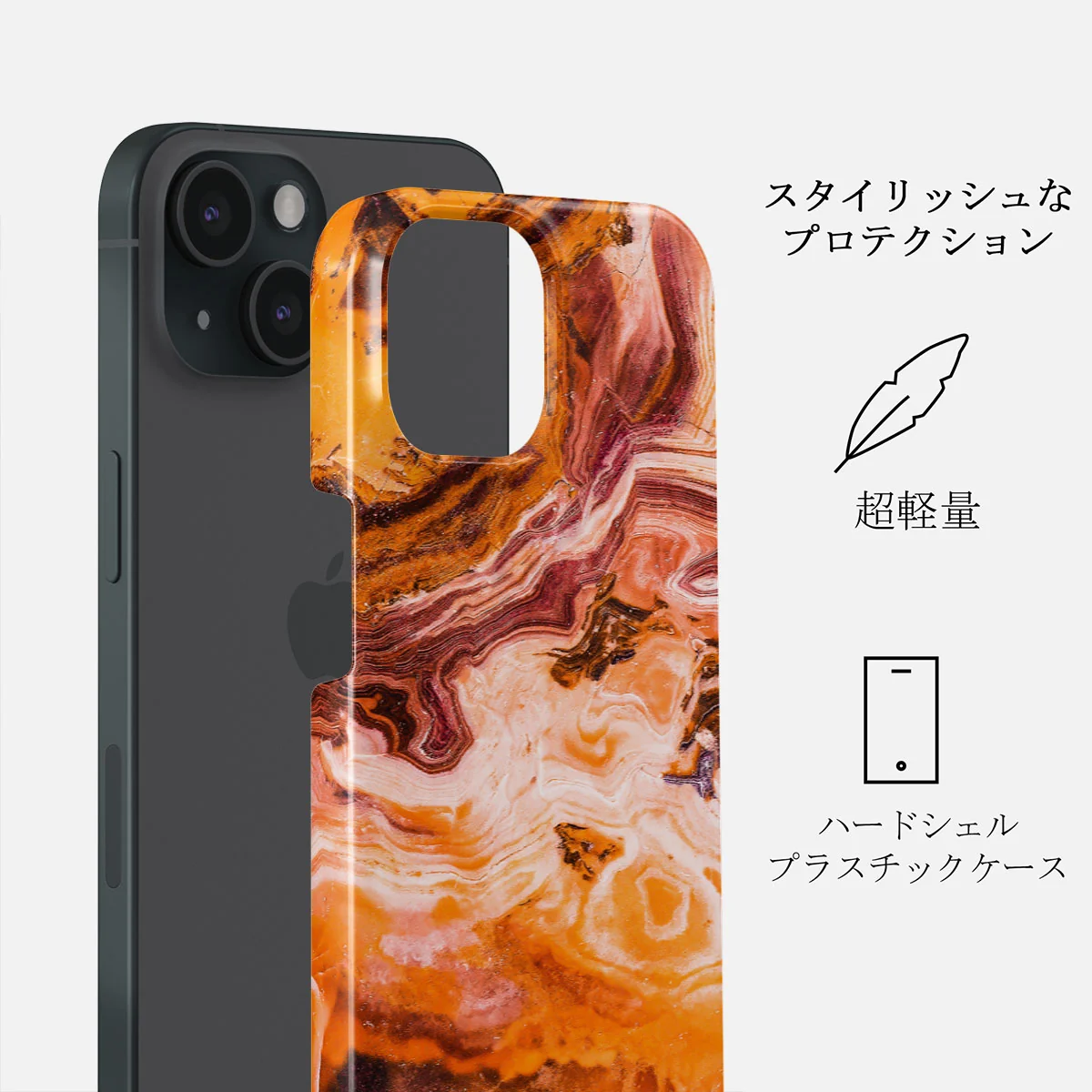 Pumpkin Spice - Orange iPhone 15 Plus ケース