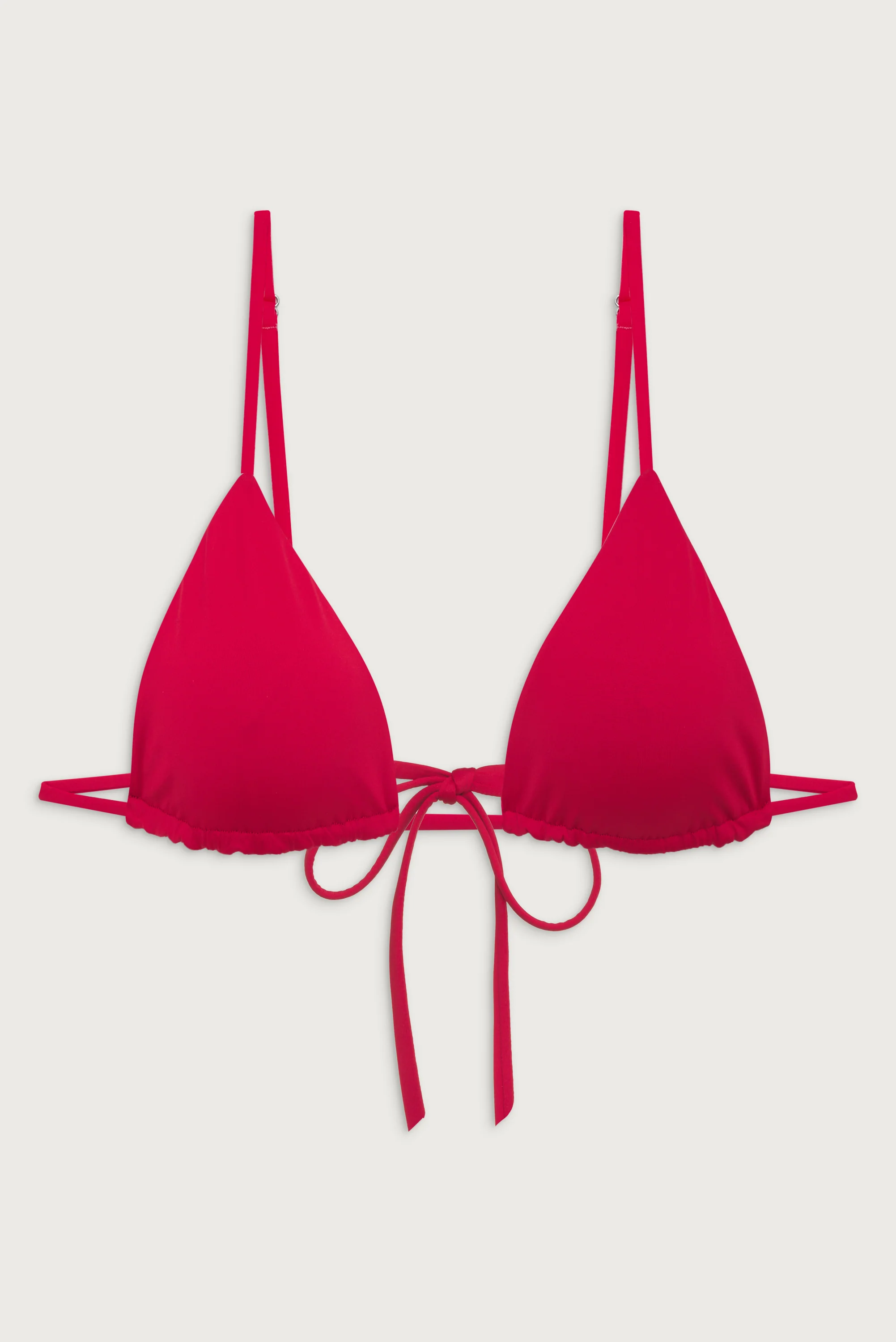 Lumia Triangle Bikini Top - True Red - luluinthesky