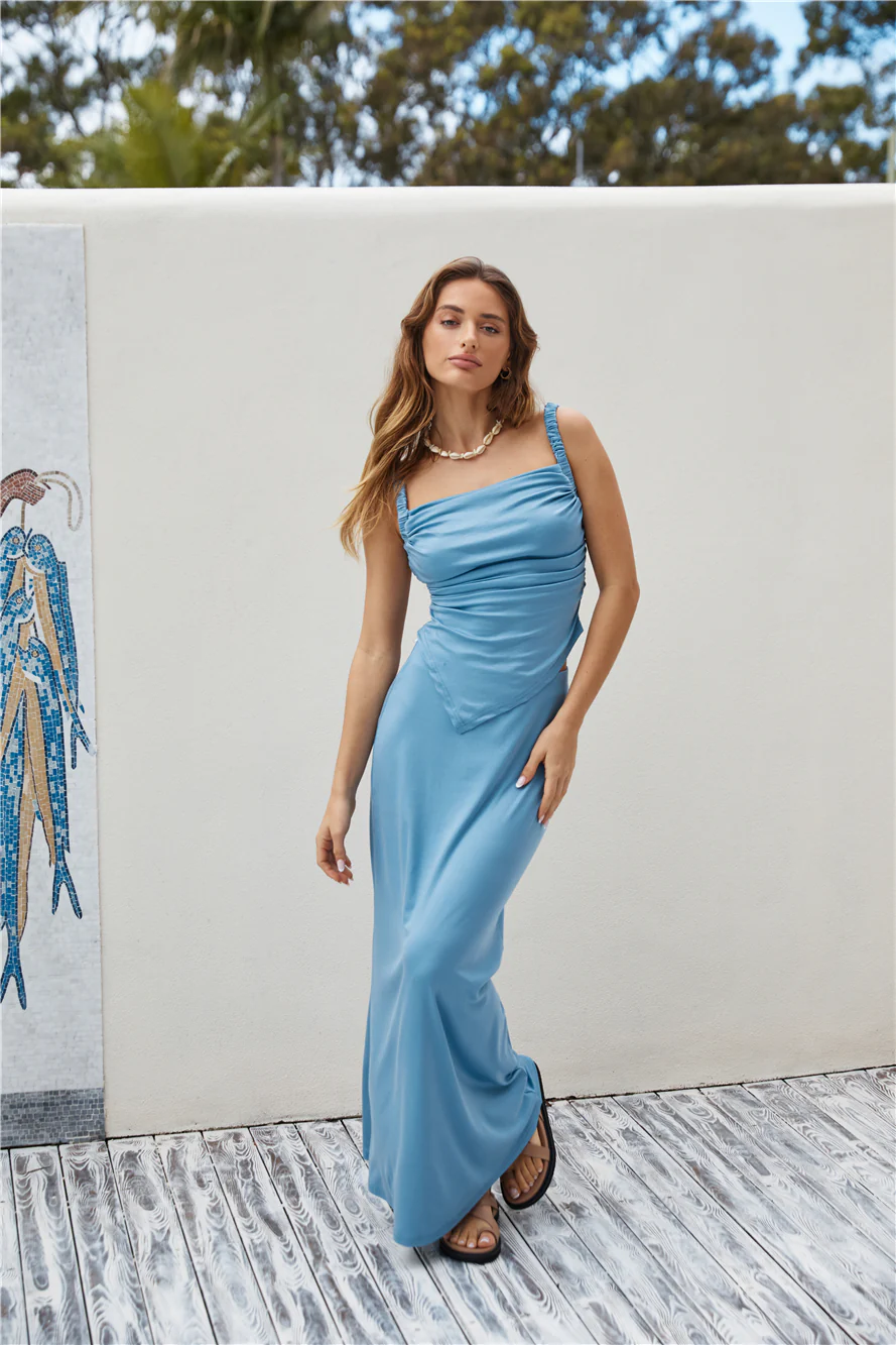 Girls Night Maxi Skirt Blue