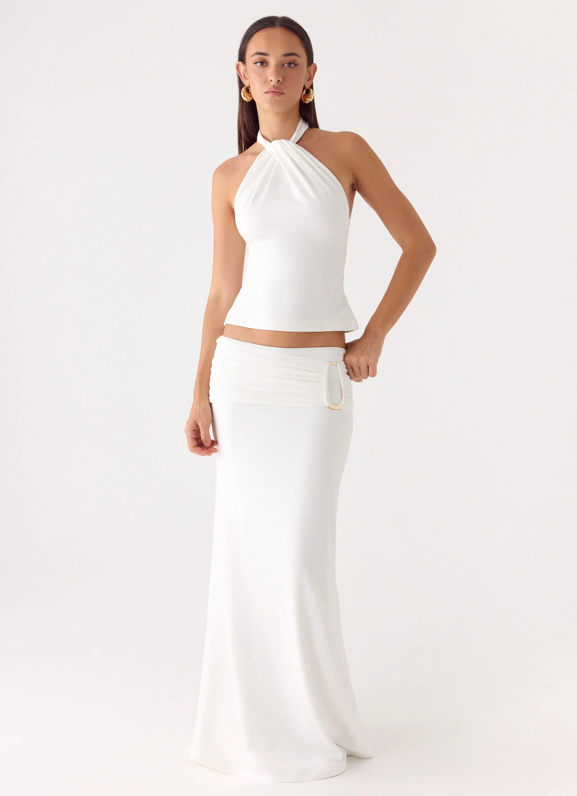 Rosanna Maxi Skirt - White