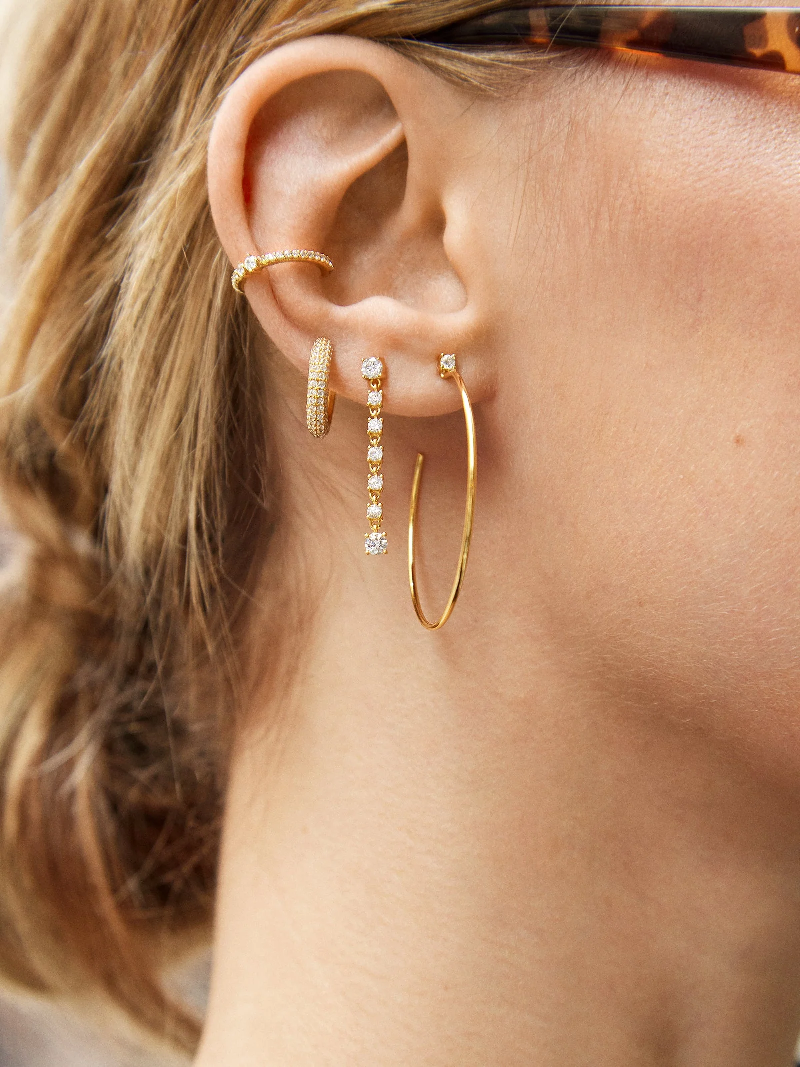 Leighton 18K Gold Earring Set - Leighton 18K Gold Earring Set
