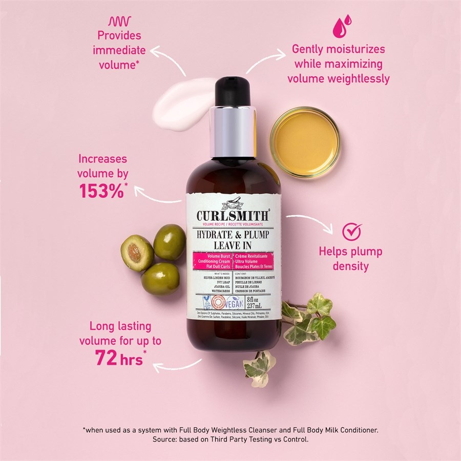Curlsmith Conditioner & Leave-in Hydrate & Plump Leave-in