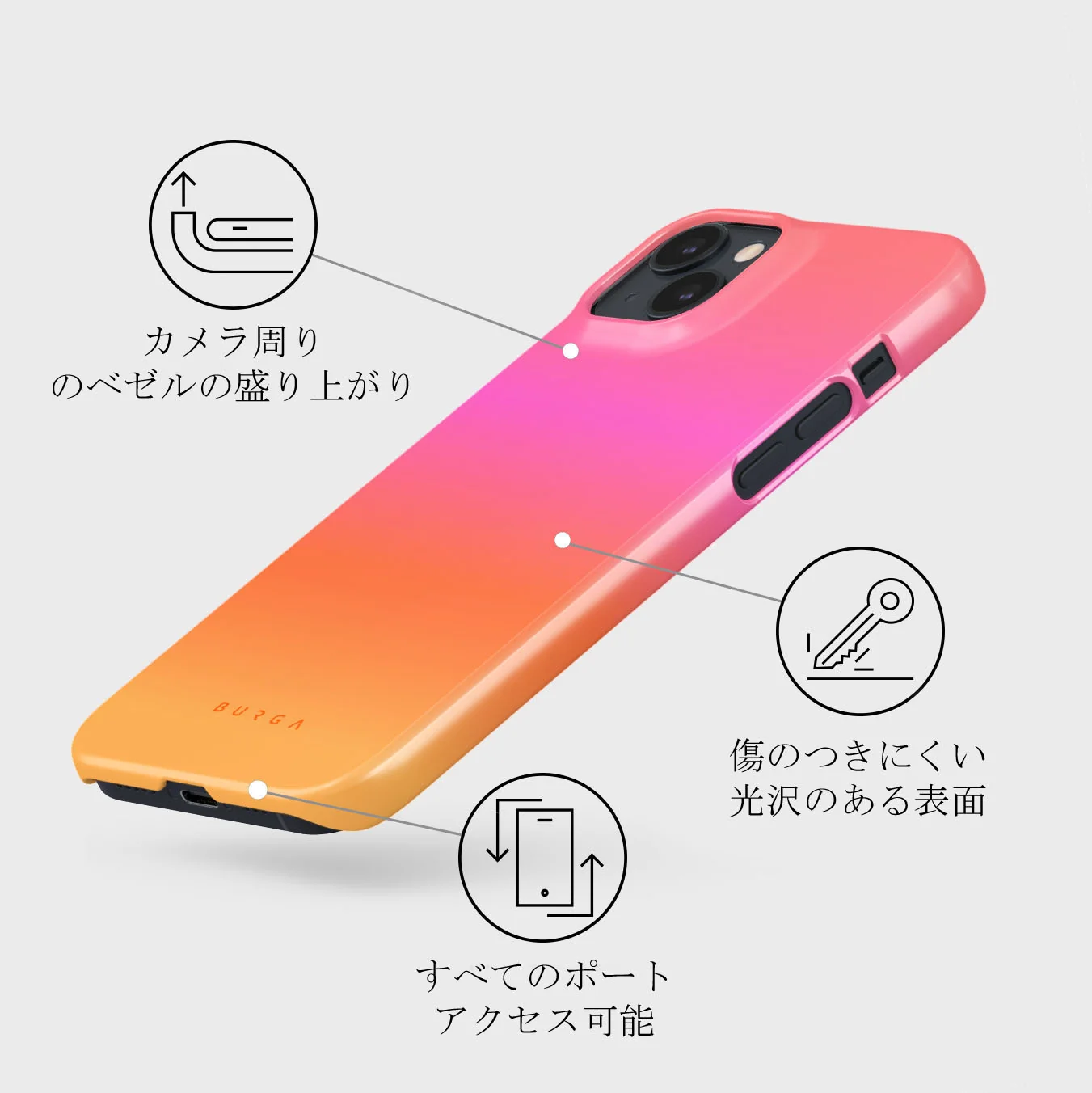 Sunset Club - iPhone 13 Mini ケース