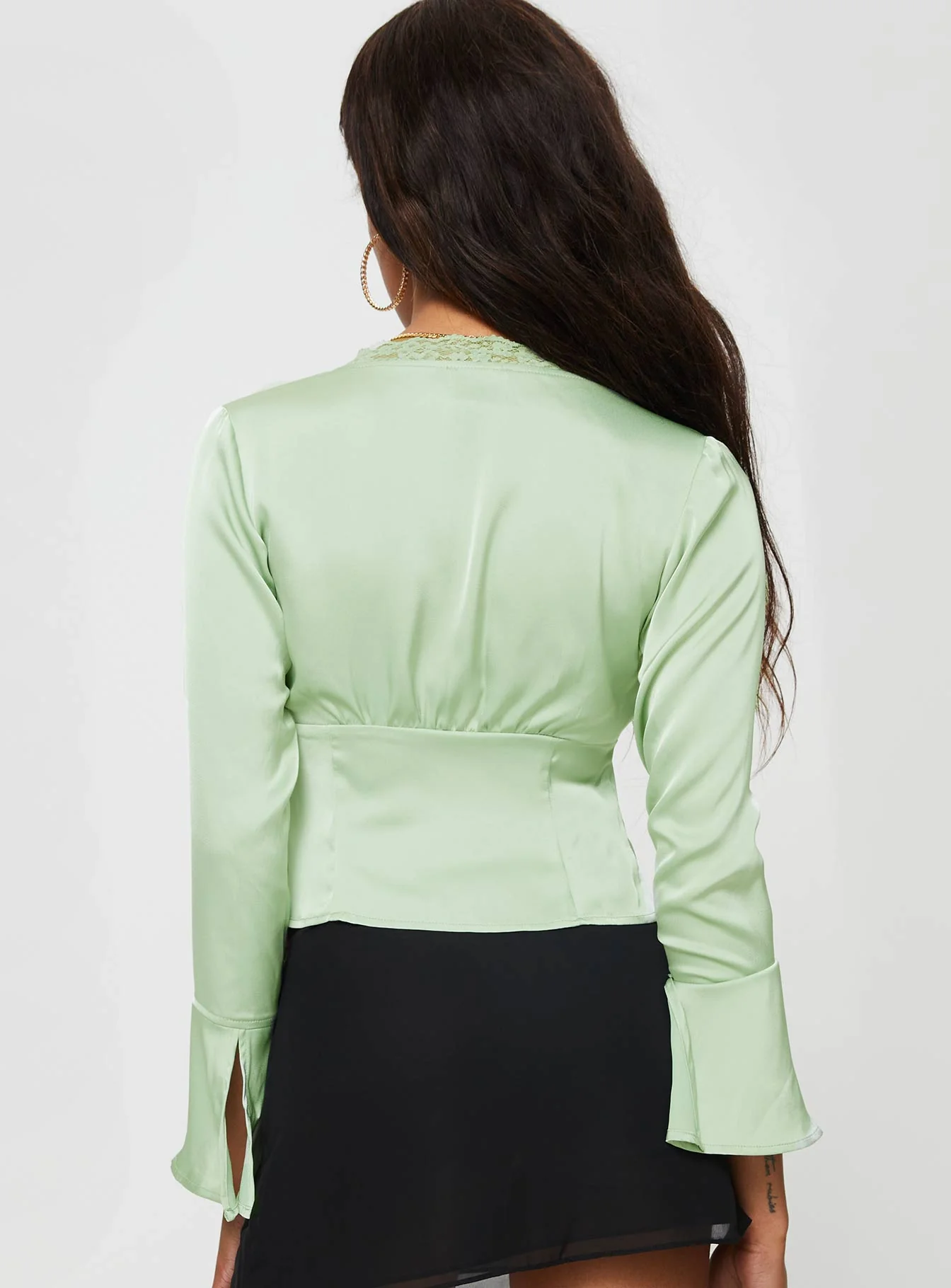 Hunton Long Sleeve Top Green