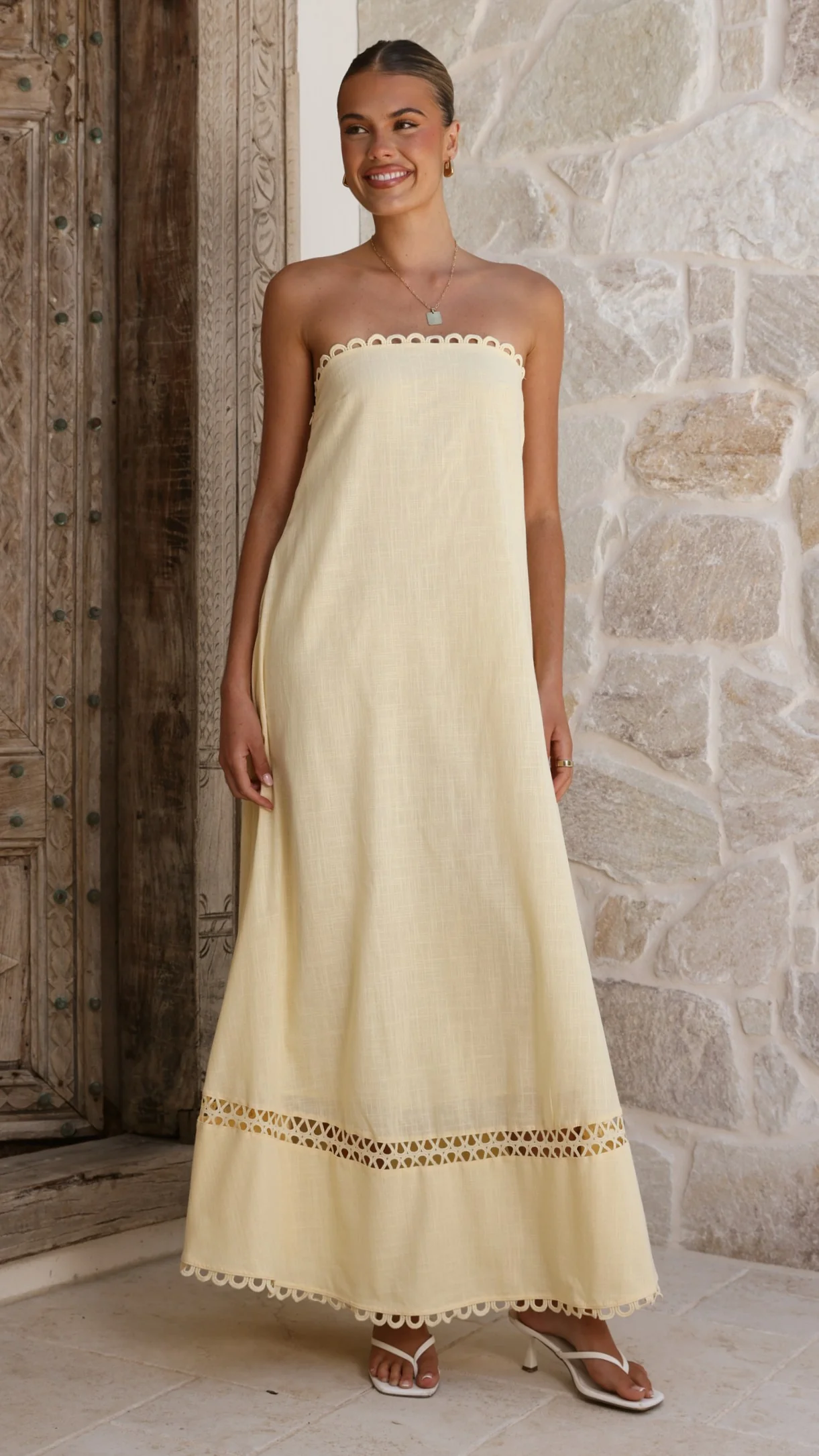 Sandra Maxi Dress - Yellow - luluinthesky