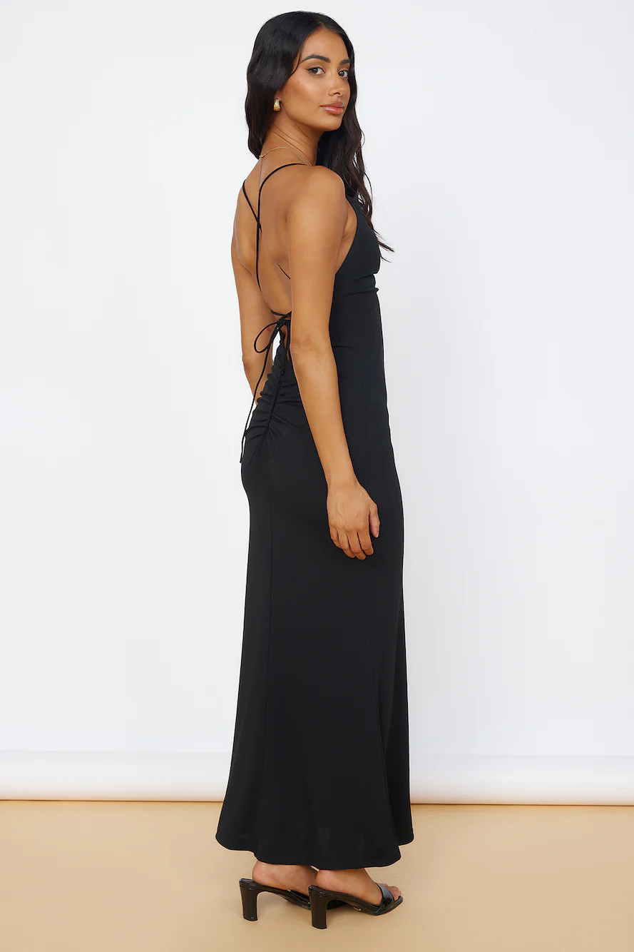 Pure Delight Maxi Dress Black