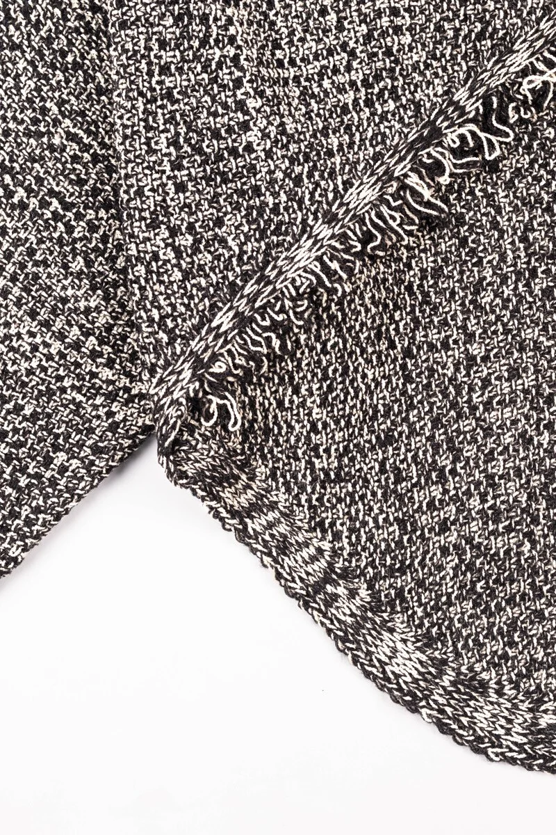 Fringe-Trim Open-Back Bolero Sweater