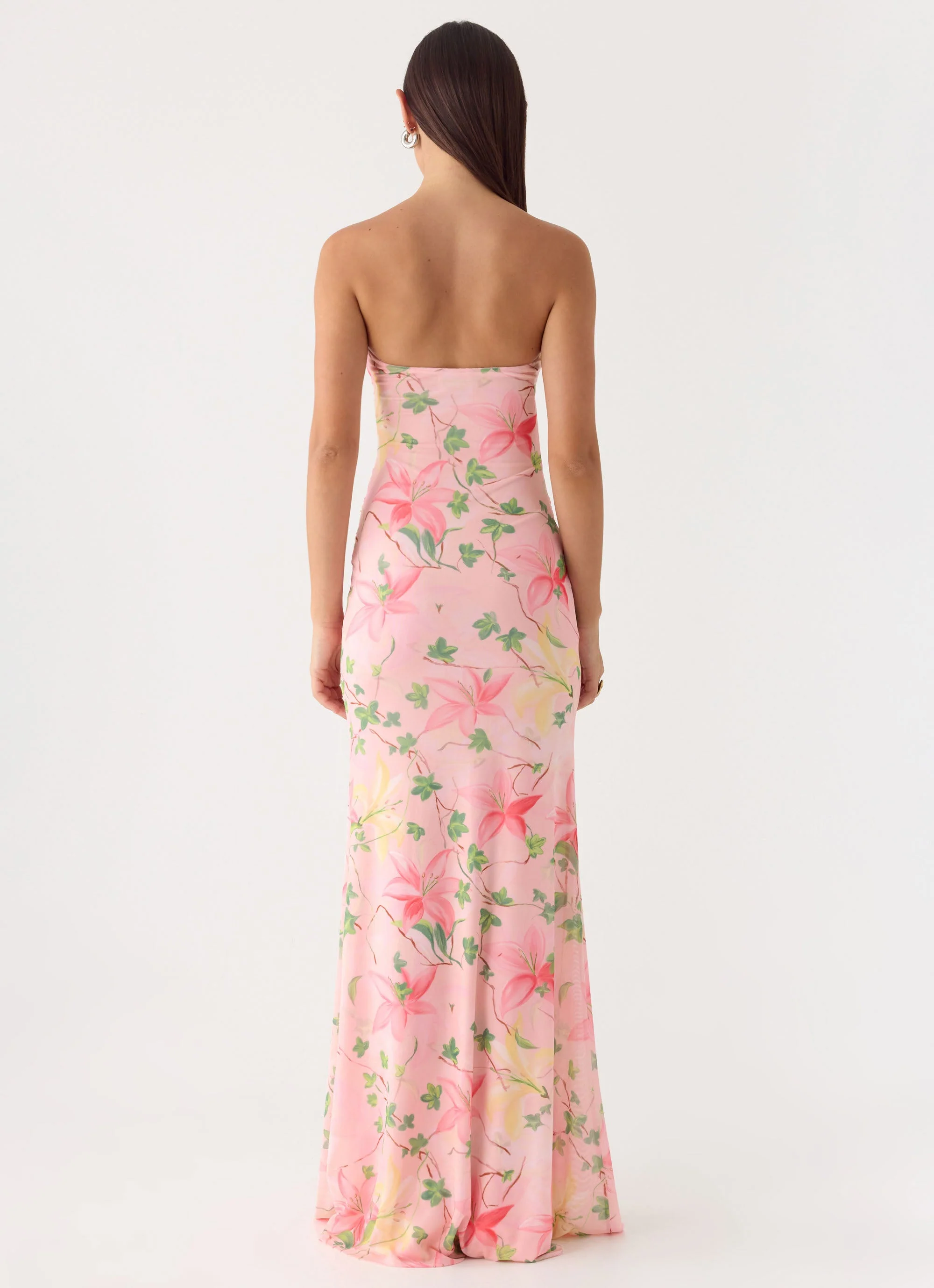 Iroha Strapless Maxi Dress - Blooming Spring - luluinthesky