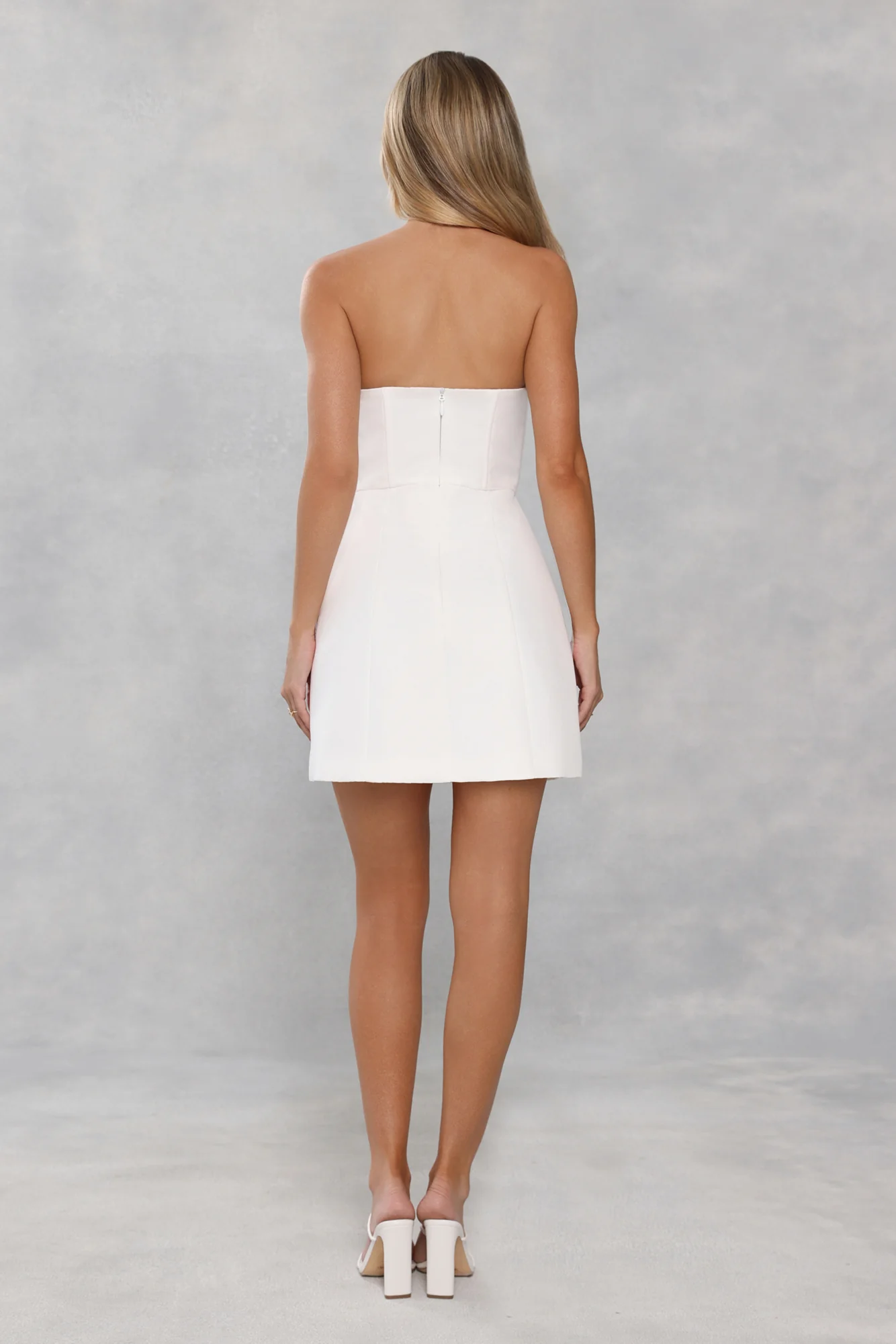 Wild Rose Affair Strapless Mini Dress White - luluinthesky