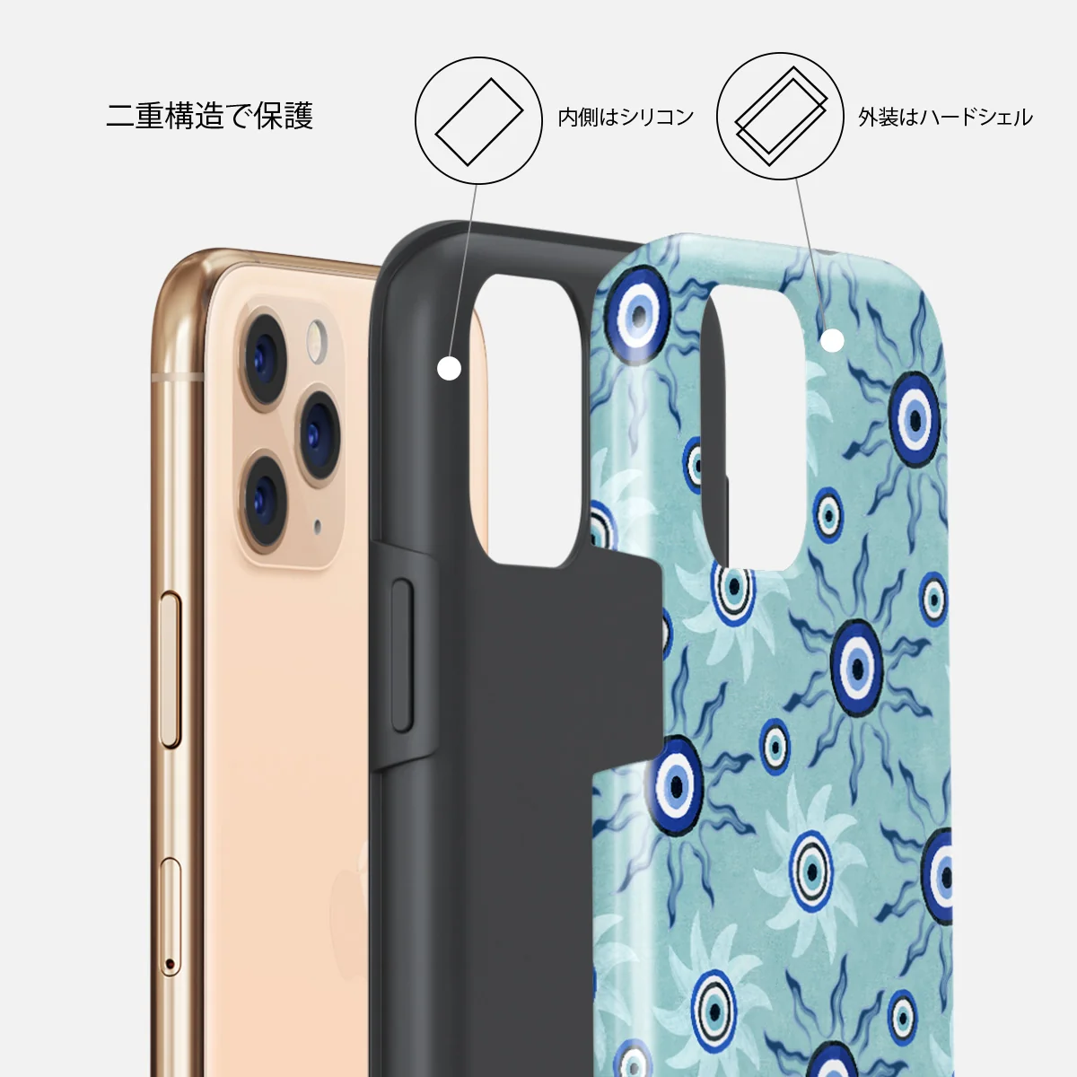 Blue Gaze - iPhone 11 Pro ケース