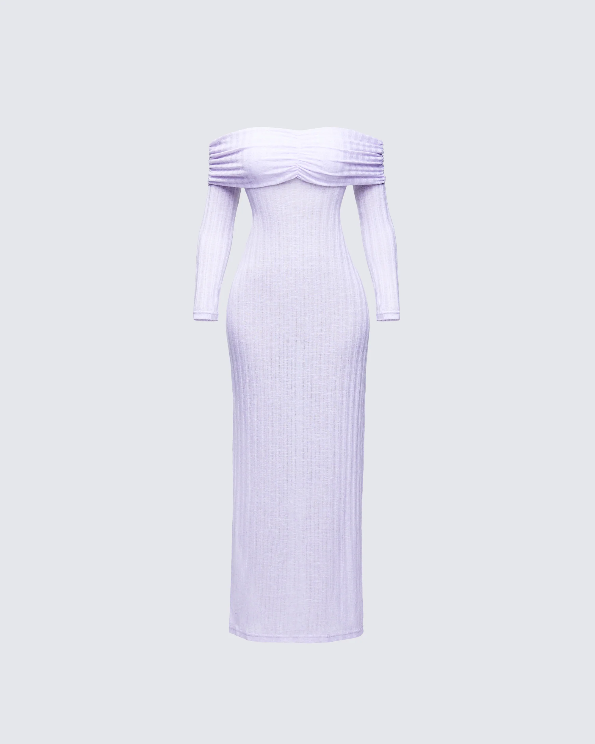 Sian Purple Knit Maxi Dress