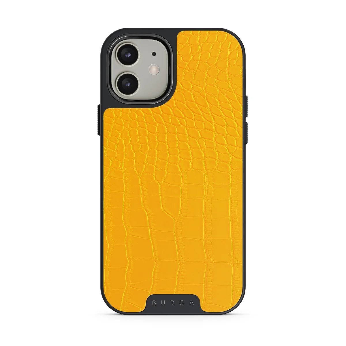 Canary Yellow - Snake Skin iPhone 12 ケース