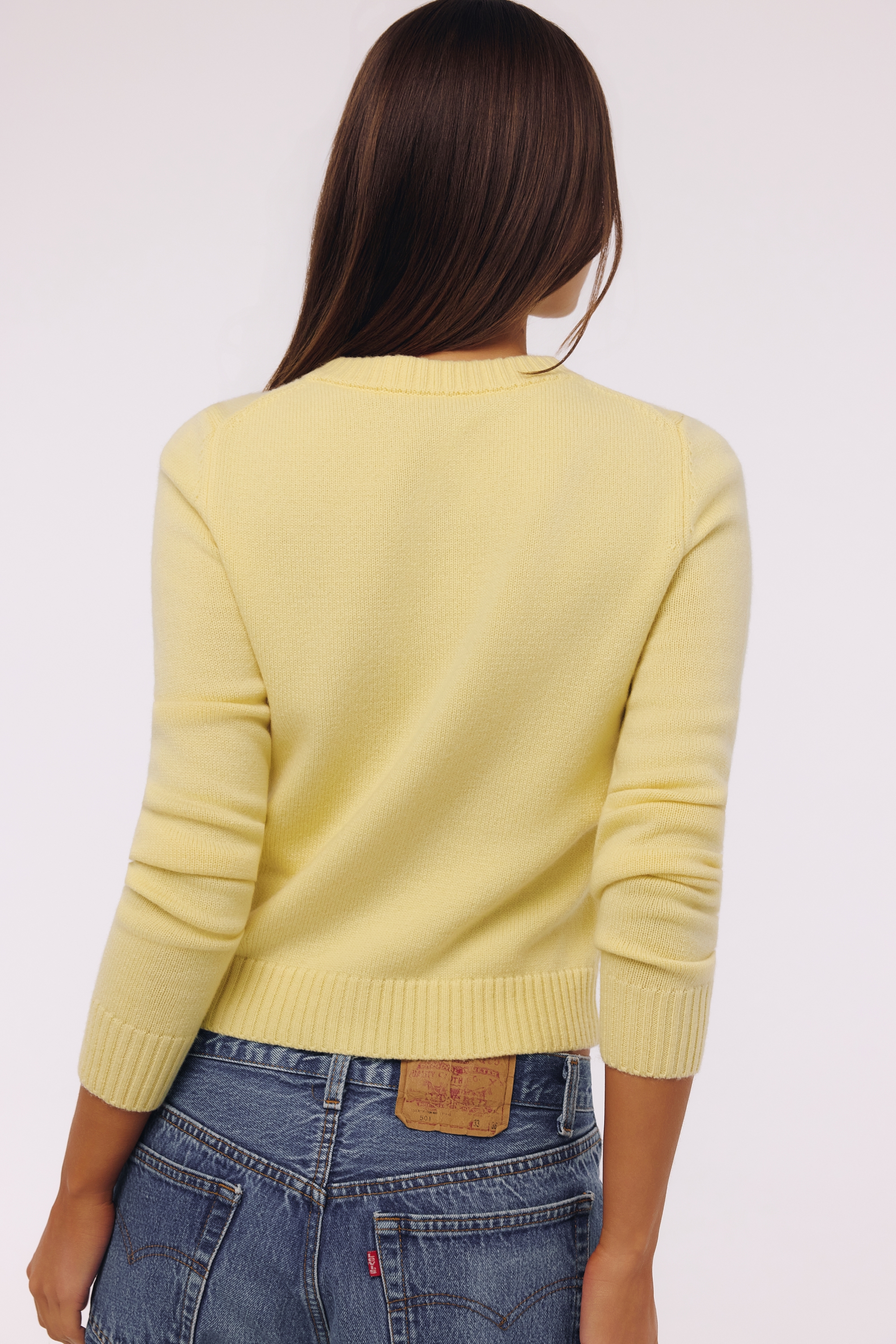 Lemon Cashmere + Merino Wool Cardigan