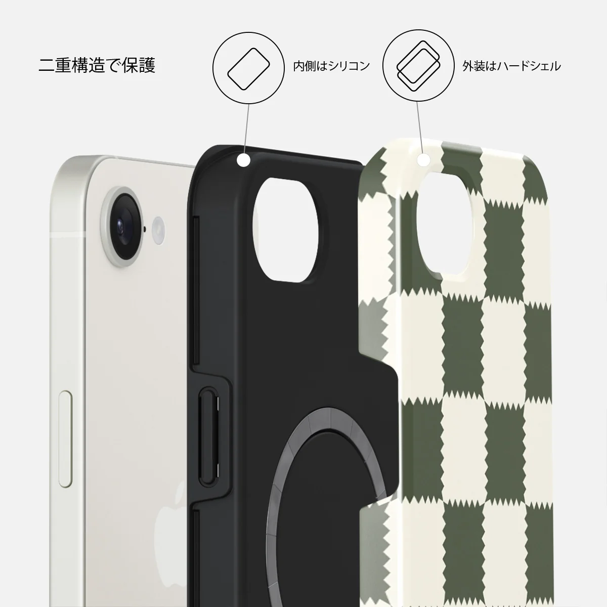 Retro Grid - iPhone 17e ケース