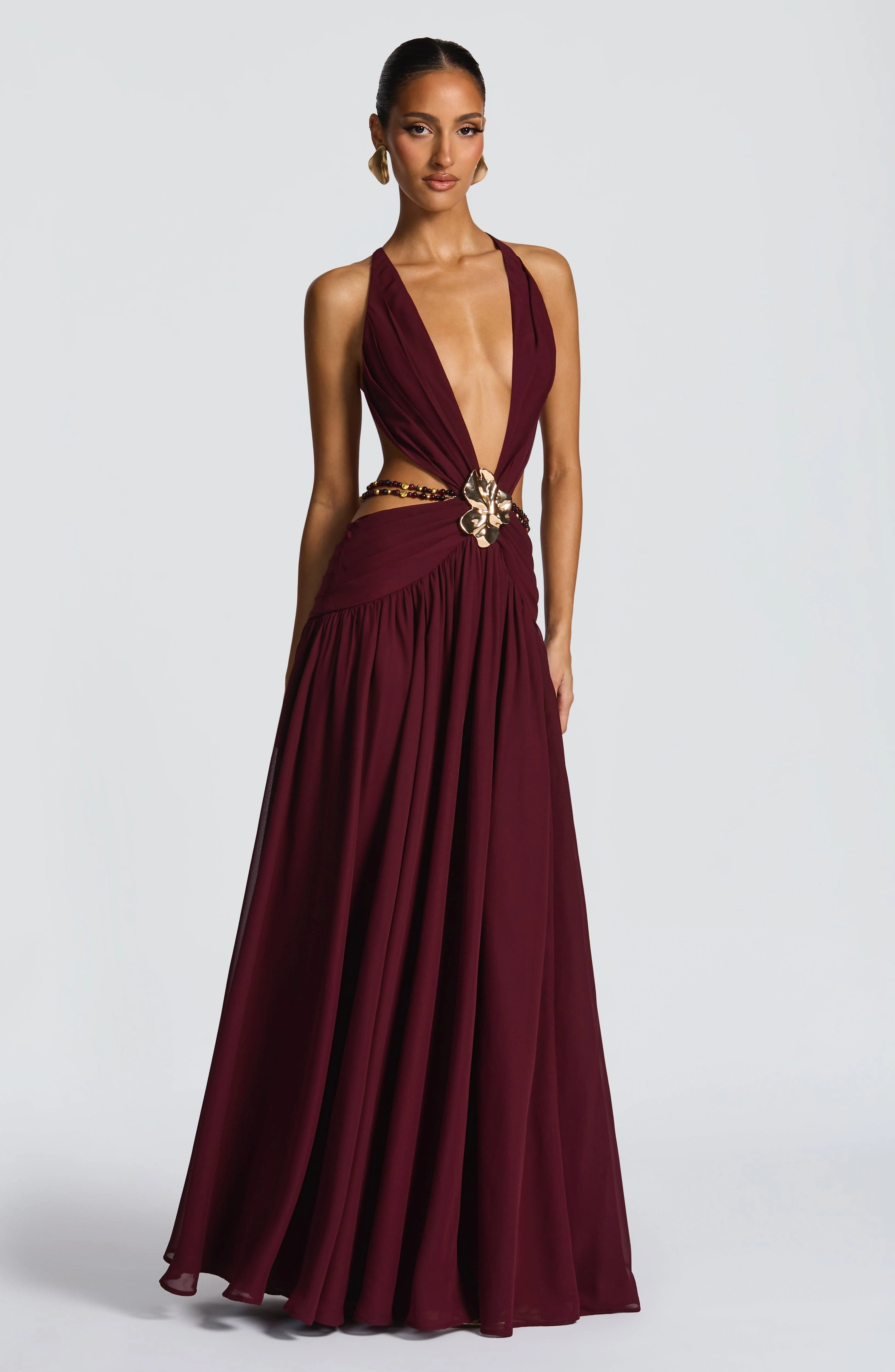 Indianna Maxi Dress - Cherry Lacquer