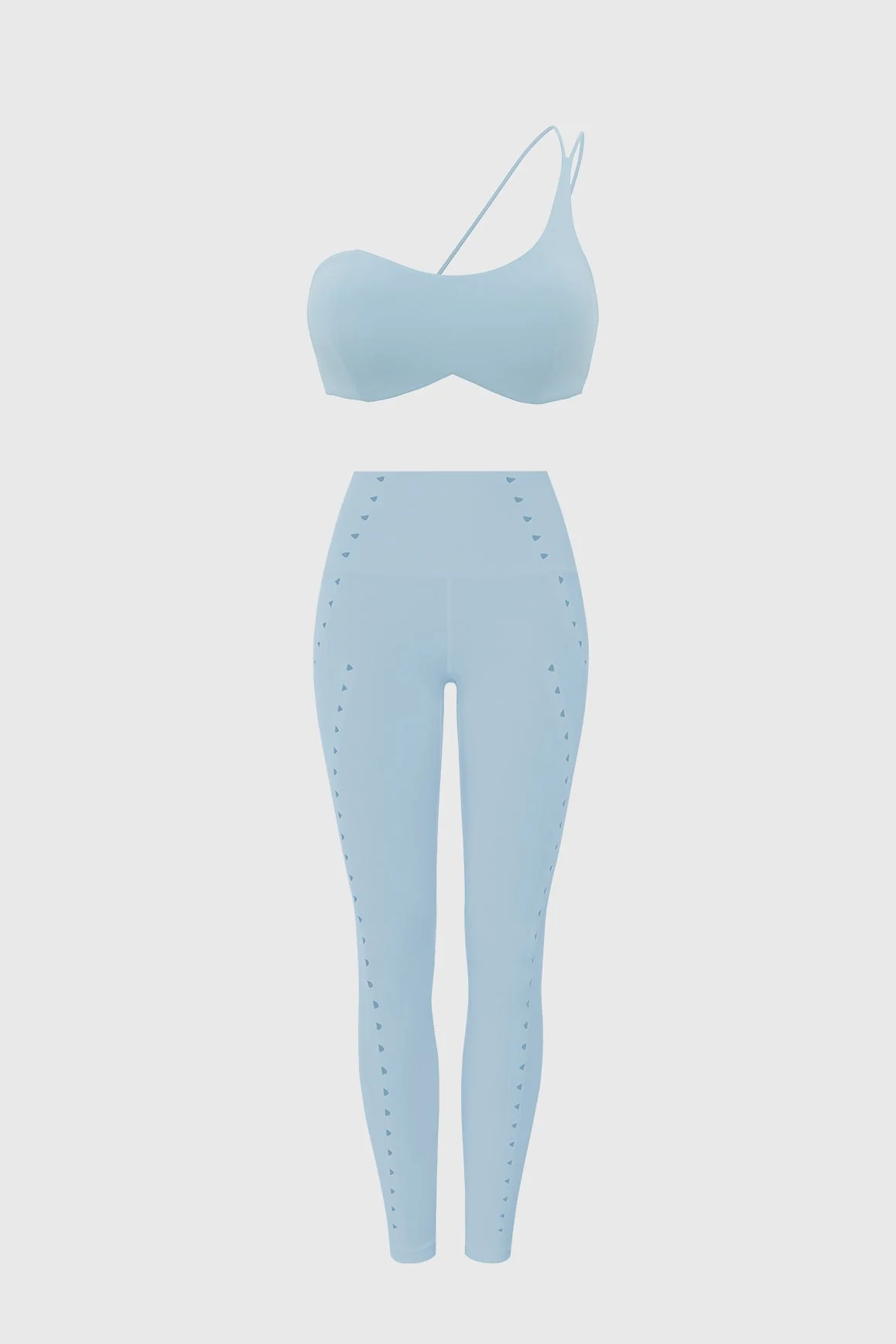 One Shoulder Contour Bra & Training Laser Cut Legging