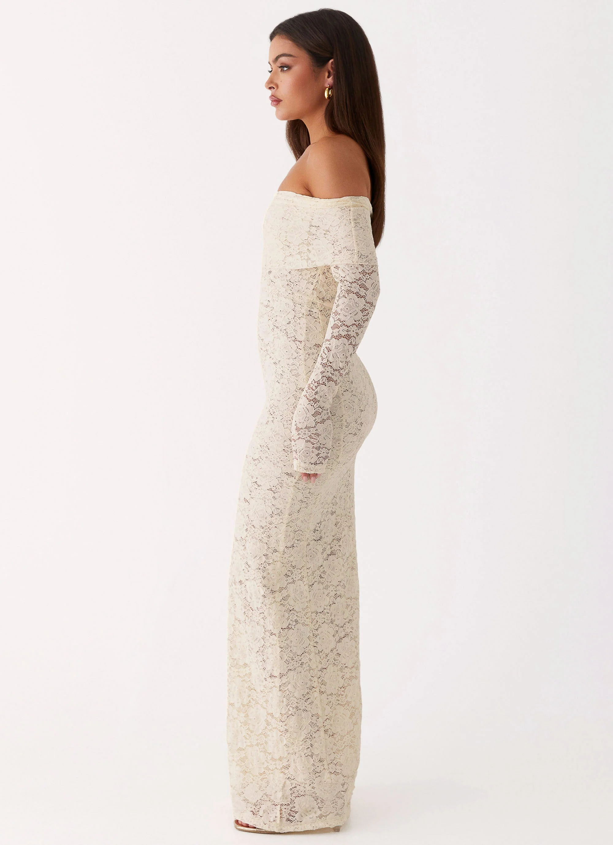 Yours Always Lace Maxi Dress - Ivory - luluinthesky