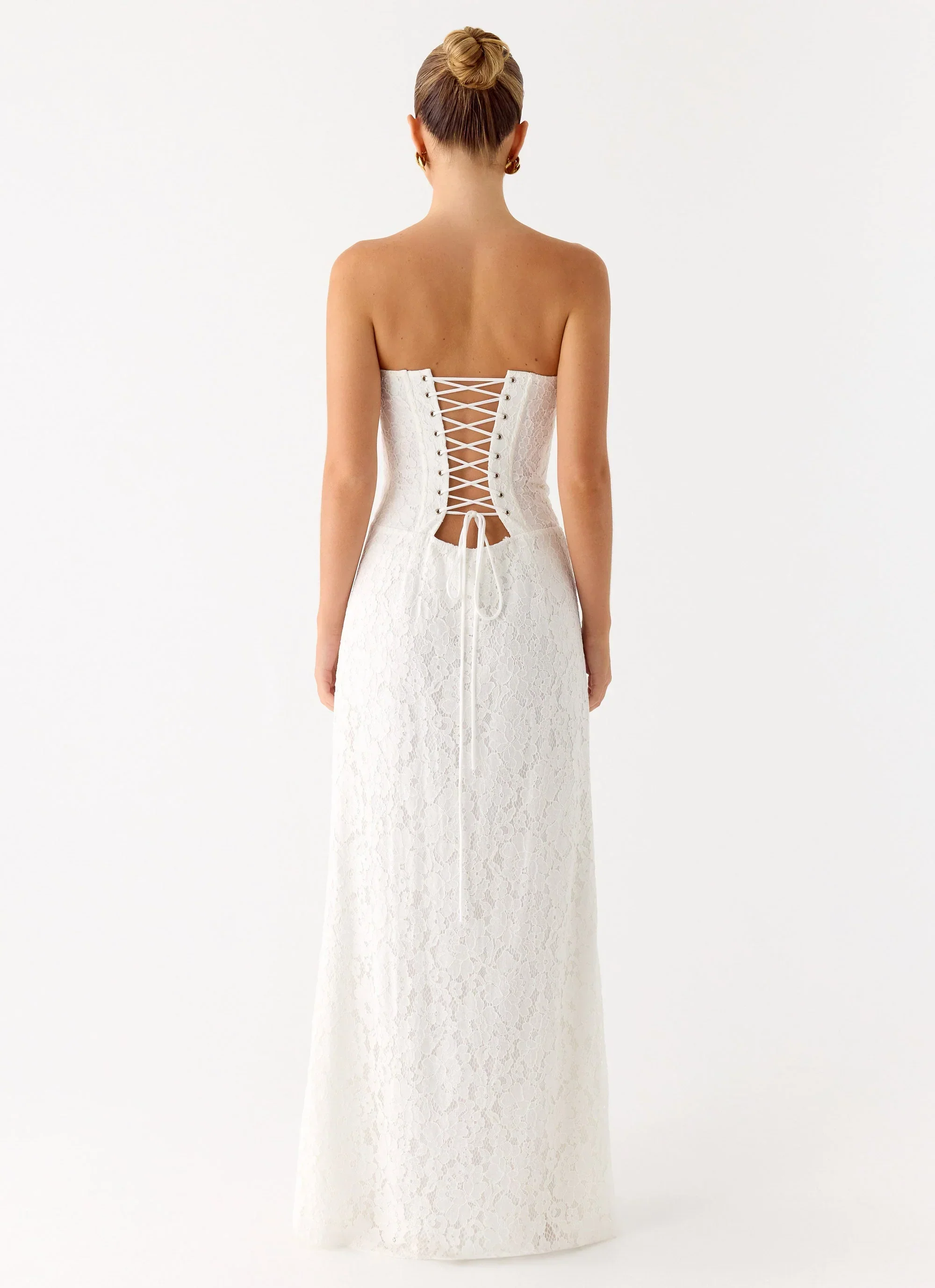 Already Know Lace Maxi Dress - White - luluinthesky