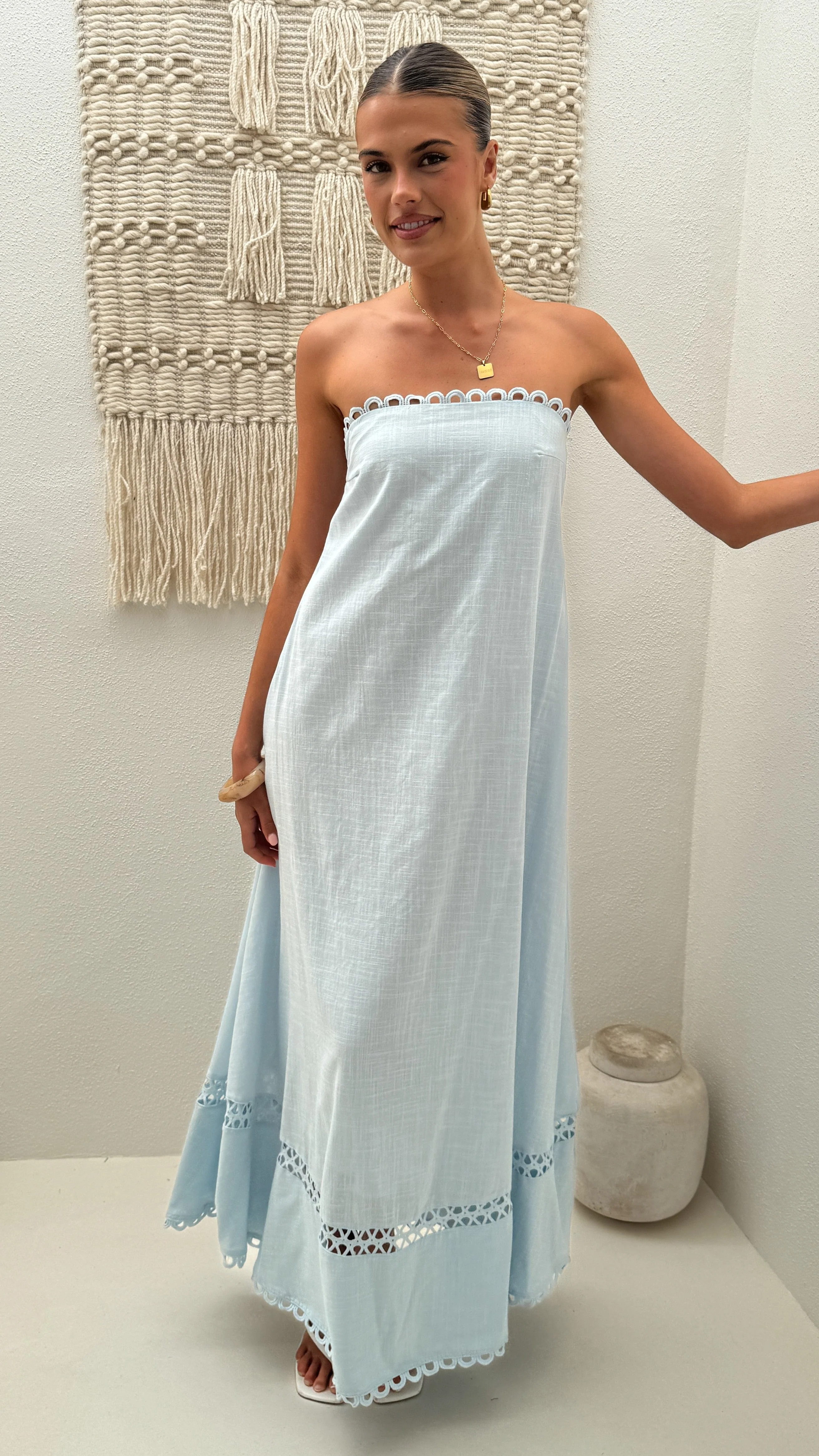 Sandra Maxi Dress - Sky Blue