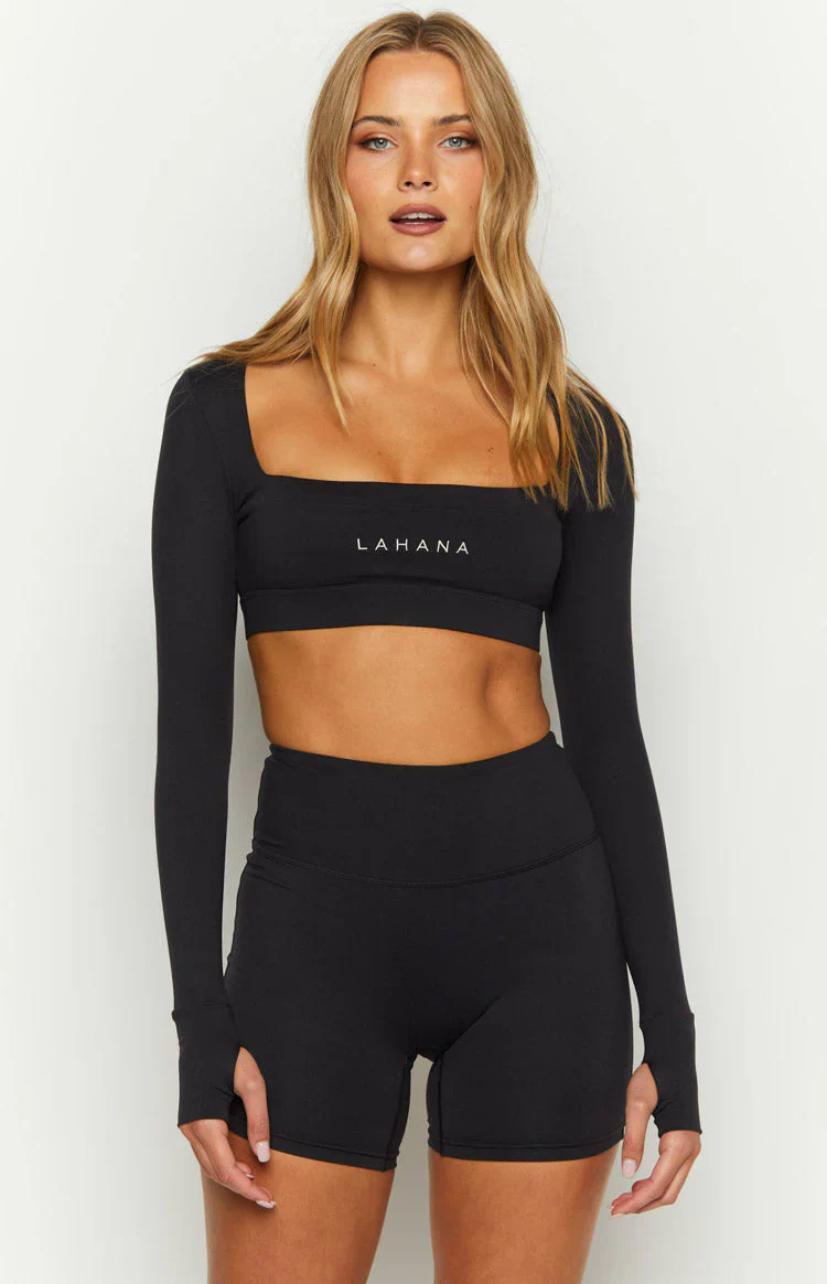 Lahana Chi Chi Black Long Sleeve Top