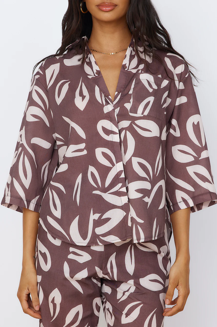 Midnight Enchantment Top Brown