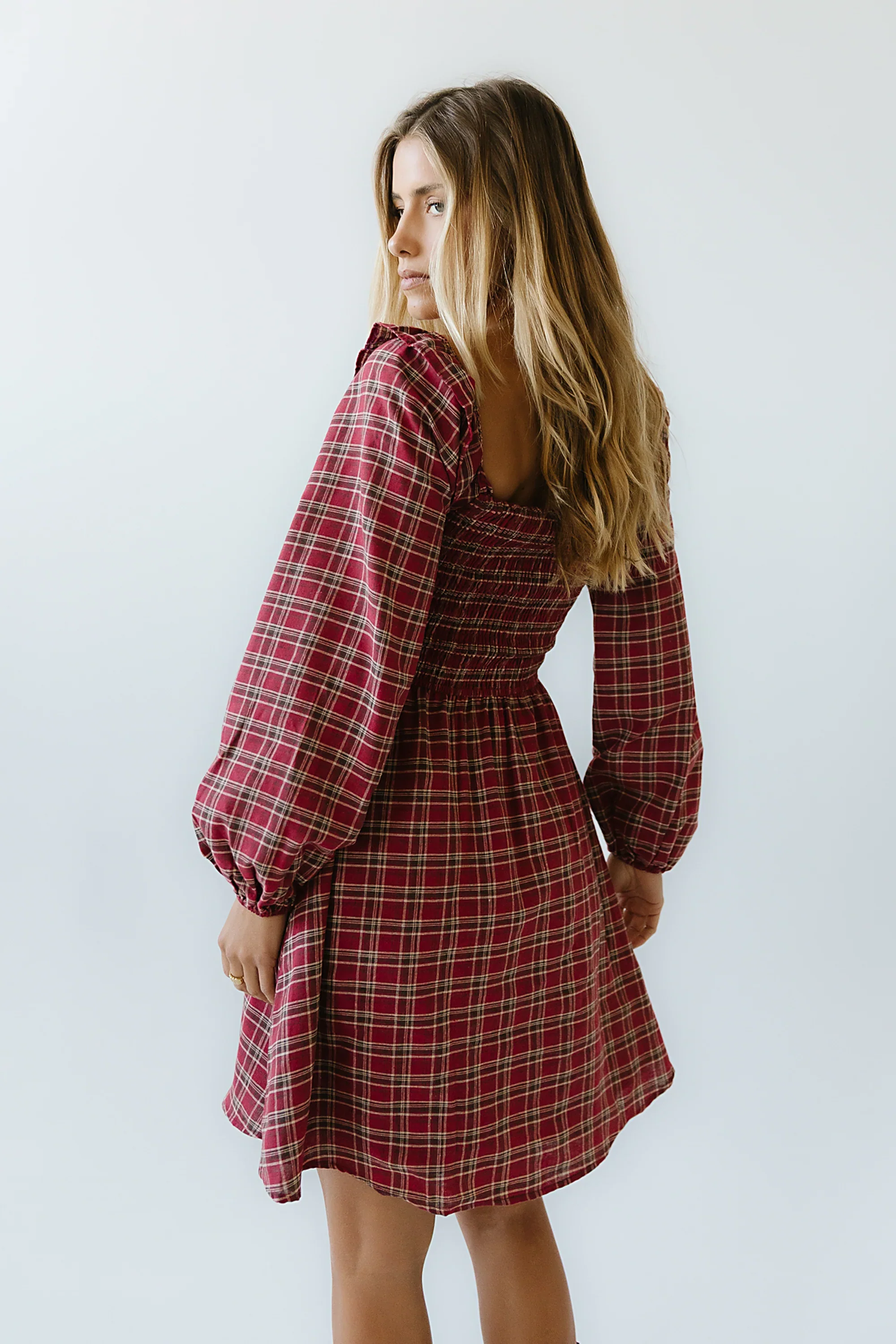 George Plaid Mini Dress