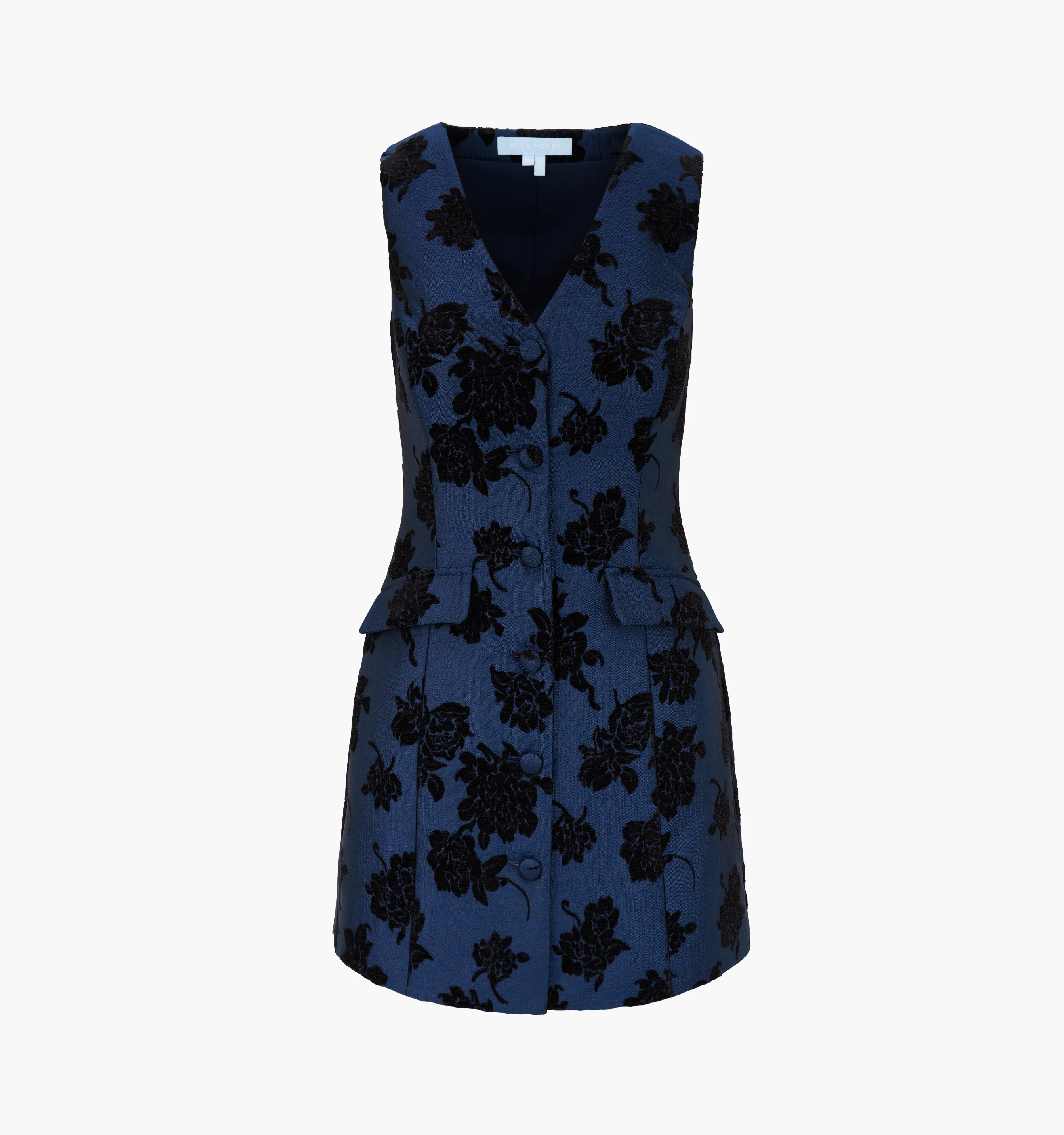 The Rio Dress - Twilight Flocked Brocade