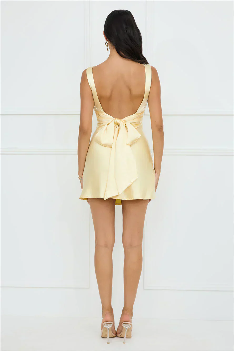 Lily Luxe Satin Mini Dress