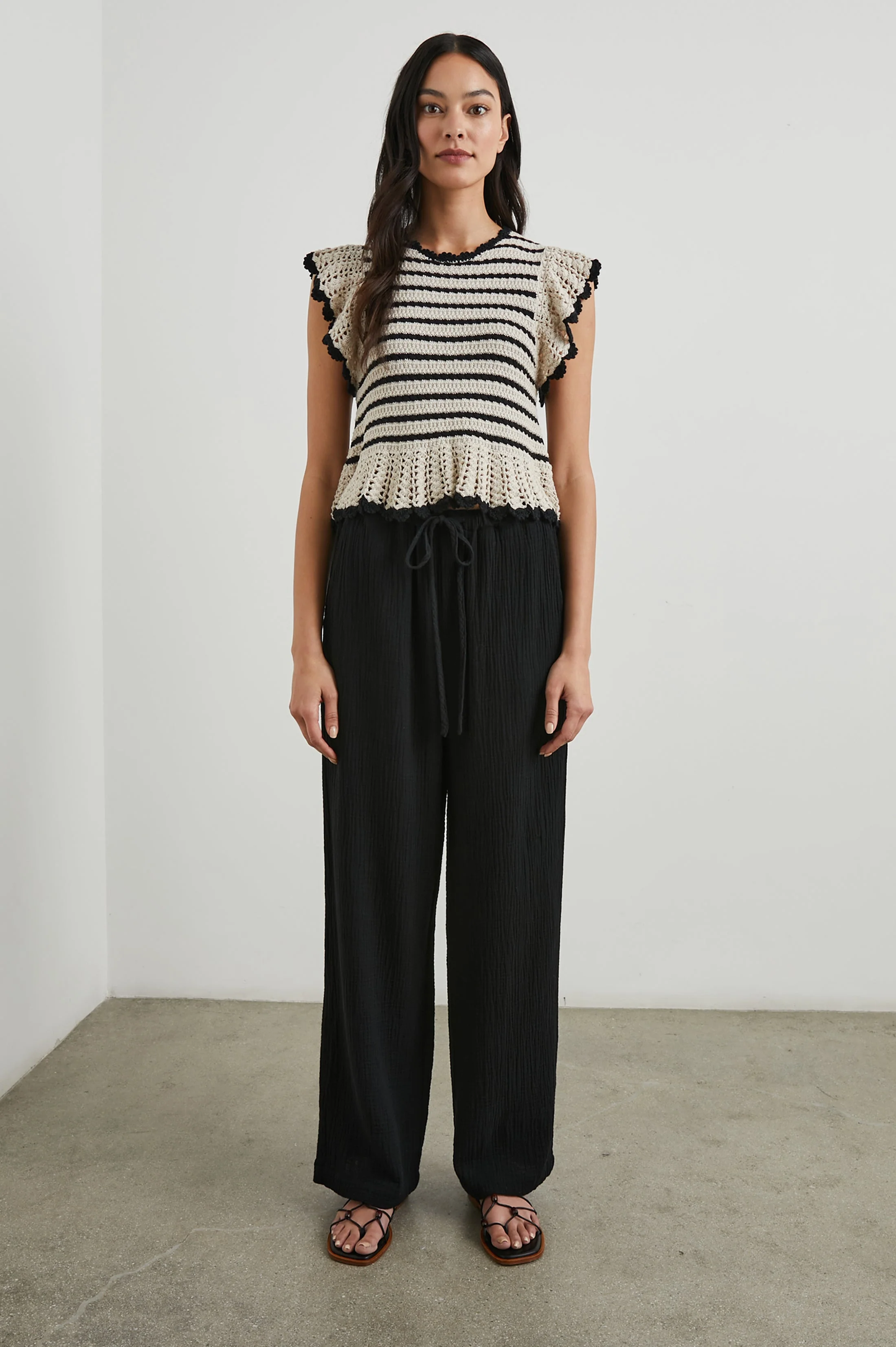 Coen Top - Oatmeal Black