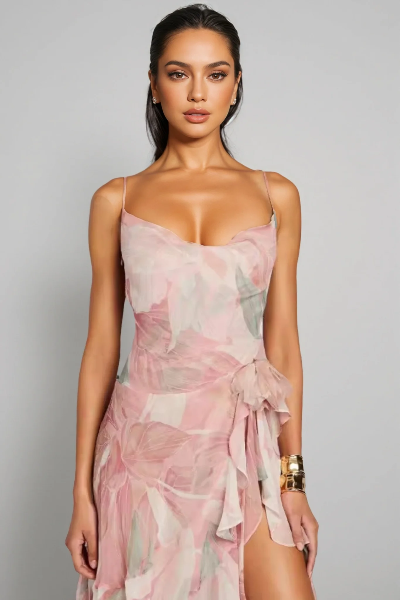 Una Backless Split Sexy Maxi Dress