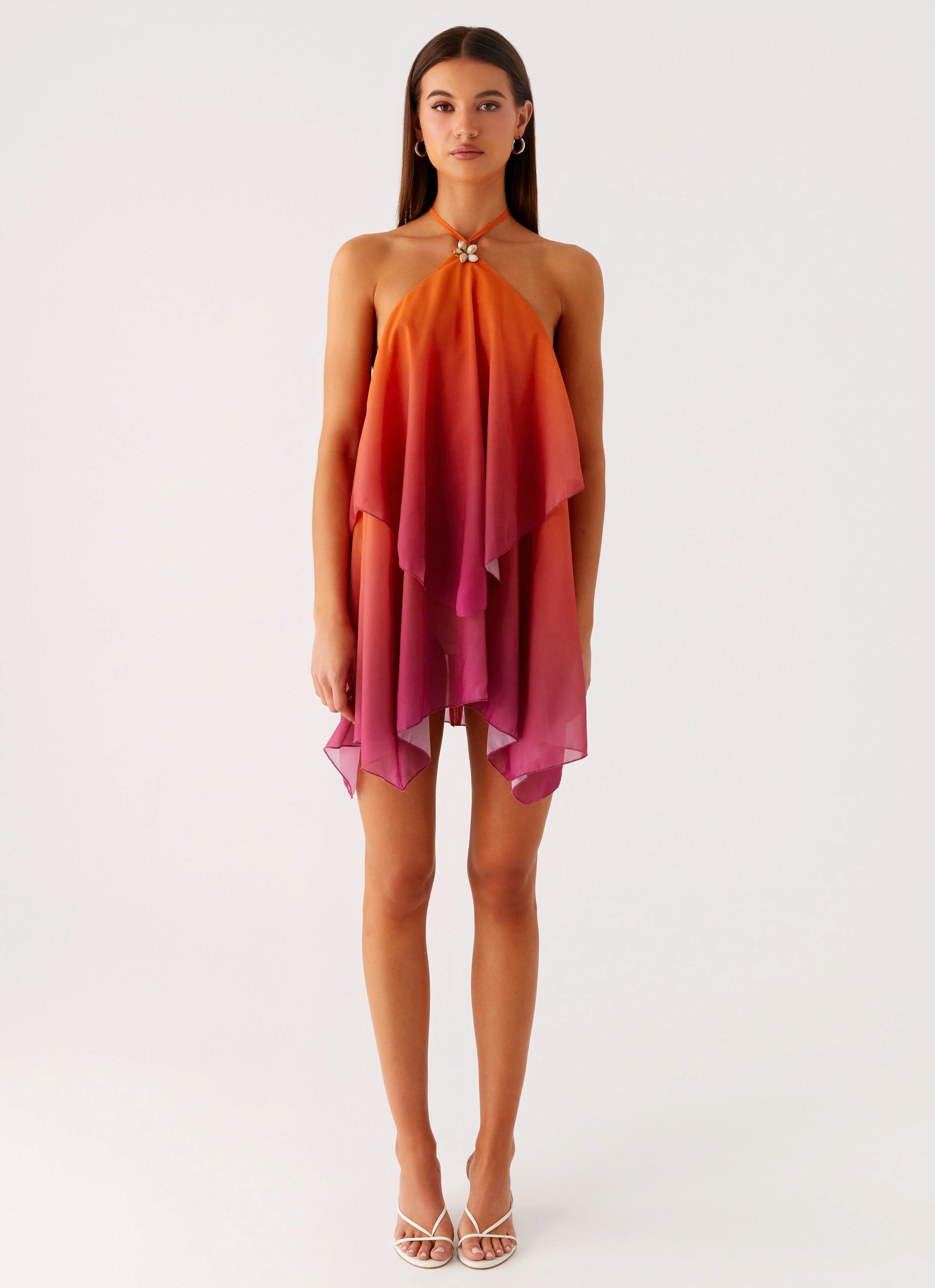 Twin Flame Mini Dress - Orange Gradient - luluinthesky