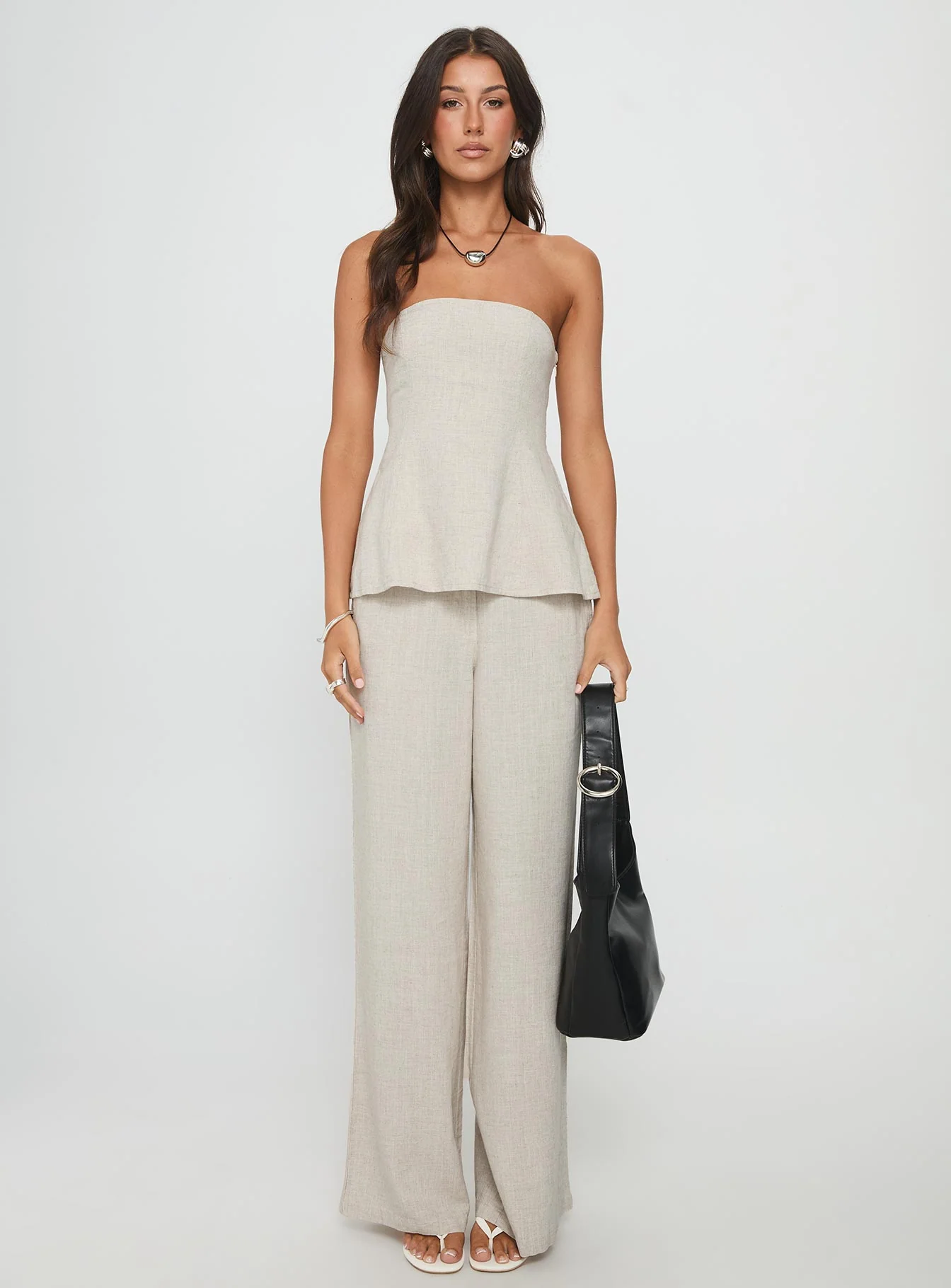 Esidora Strapless Flare Top Natural