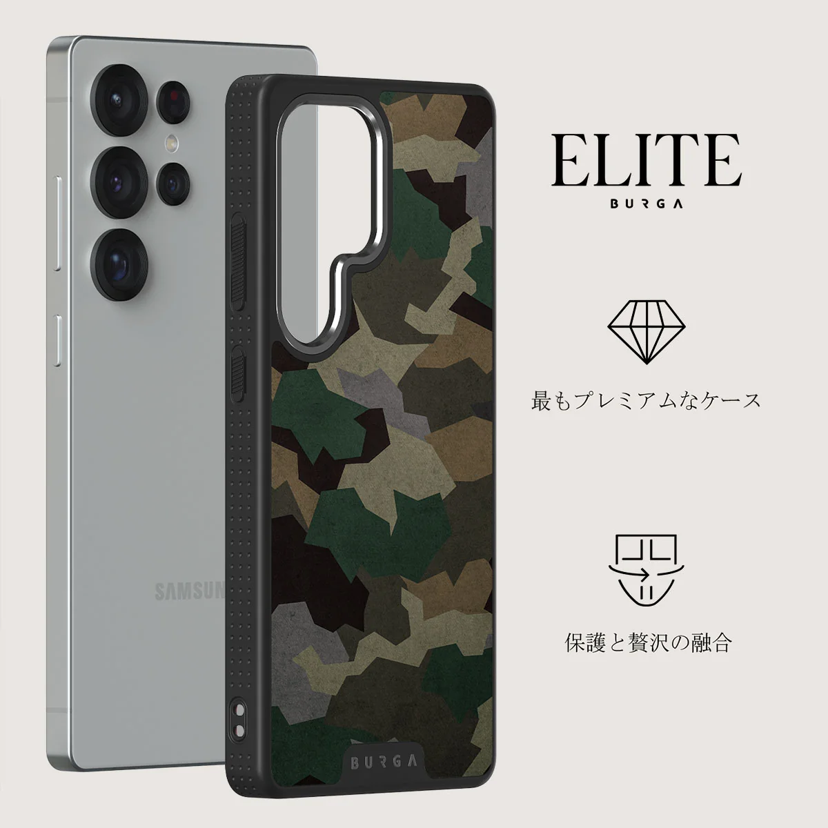Tropical Green Camo - Samsung Galaxy S25 Ultra ケース