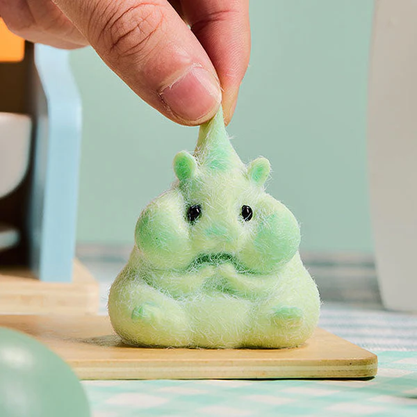 SqueezeSquad Taba Deluxe Premium Silicone Squishies® Fidget Toy - Green Hamster